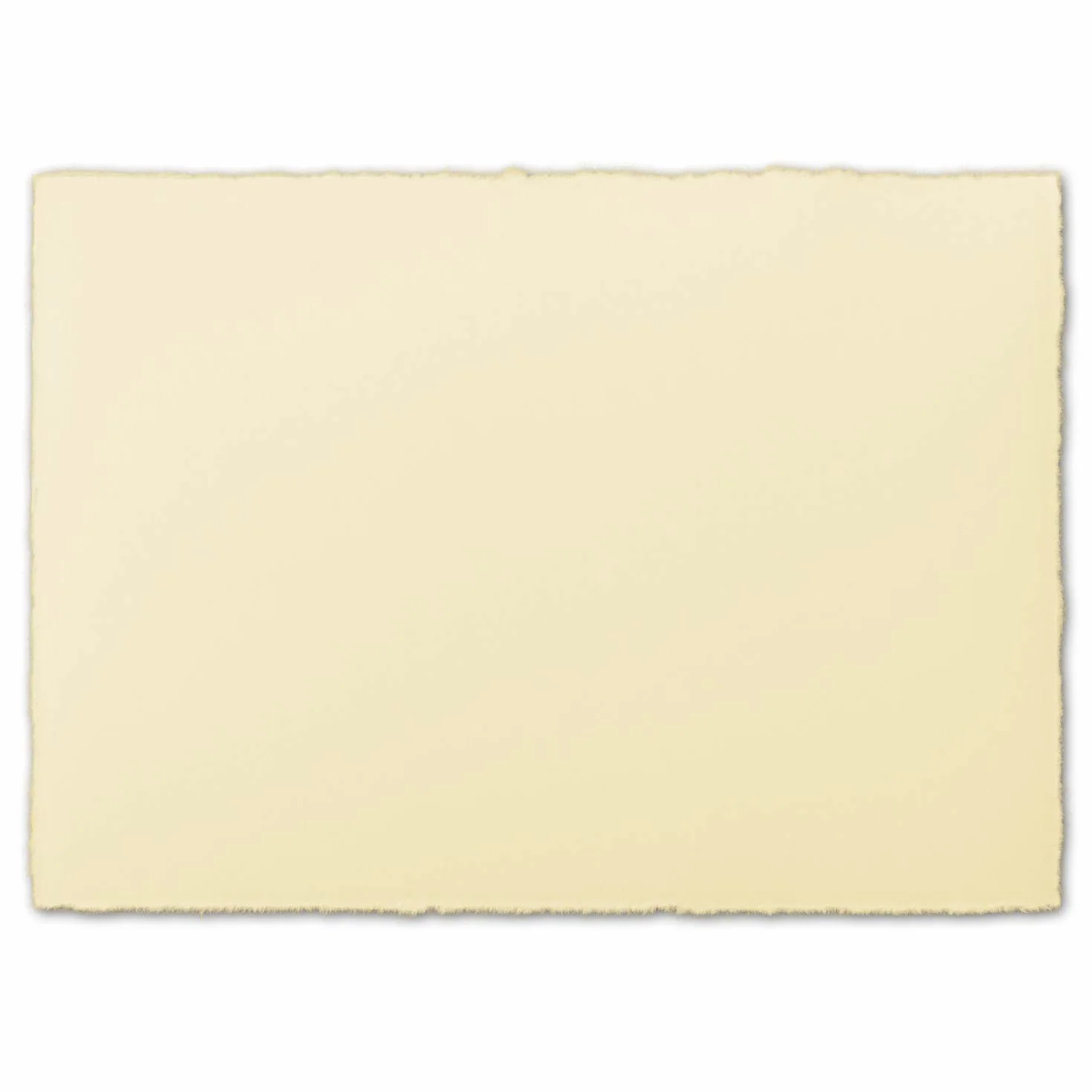 Biglietti vintage Zerkall carta fatta a mano 11,3x17,5 cm B6 15 Sets avorio