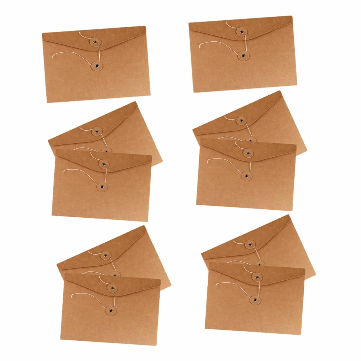 GALPADA Portadocumenti in Carta Kraft Spessa 350g Corda, 10 Pz, Borse per File, Buste Porta Documenti Vintage per Ufficio e Home Office