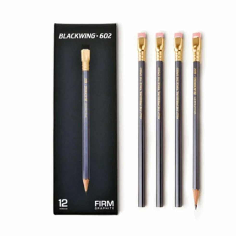 PALOMINO Blackwing 602 - Matita morbida, 12 pezzi (1 dozzina), grigio, gomma, strumento da scrittura