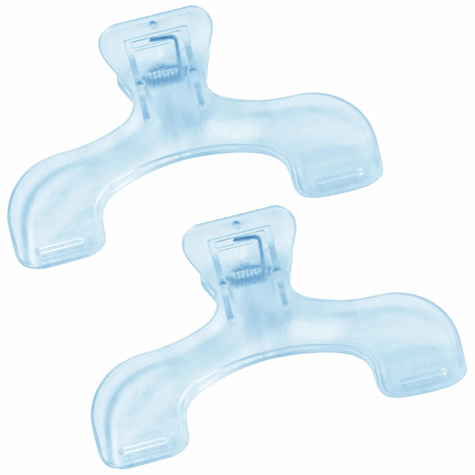 Clip per libri resistenti trasparenti blu multifunzionali porta pagine 2 pezzi