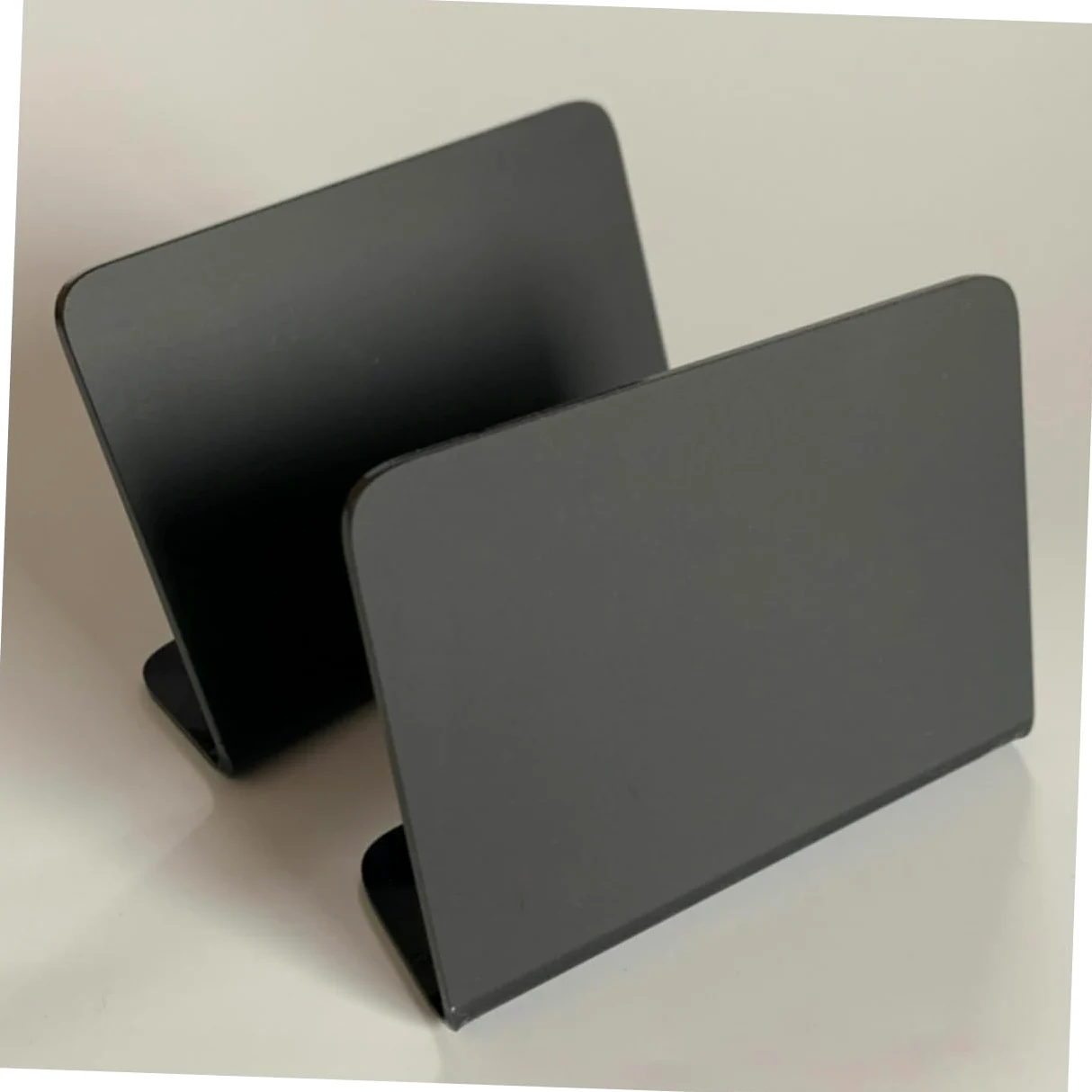 SHINEOFI 12pezzi Lavagna Nera Acrilico Per Decorazione Da Tavolo Display Messaggi Per Matrimonio e Feste Nera Lavagna Piccola Versatile Per Eventi Speciali