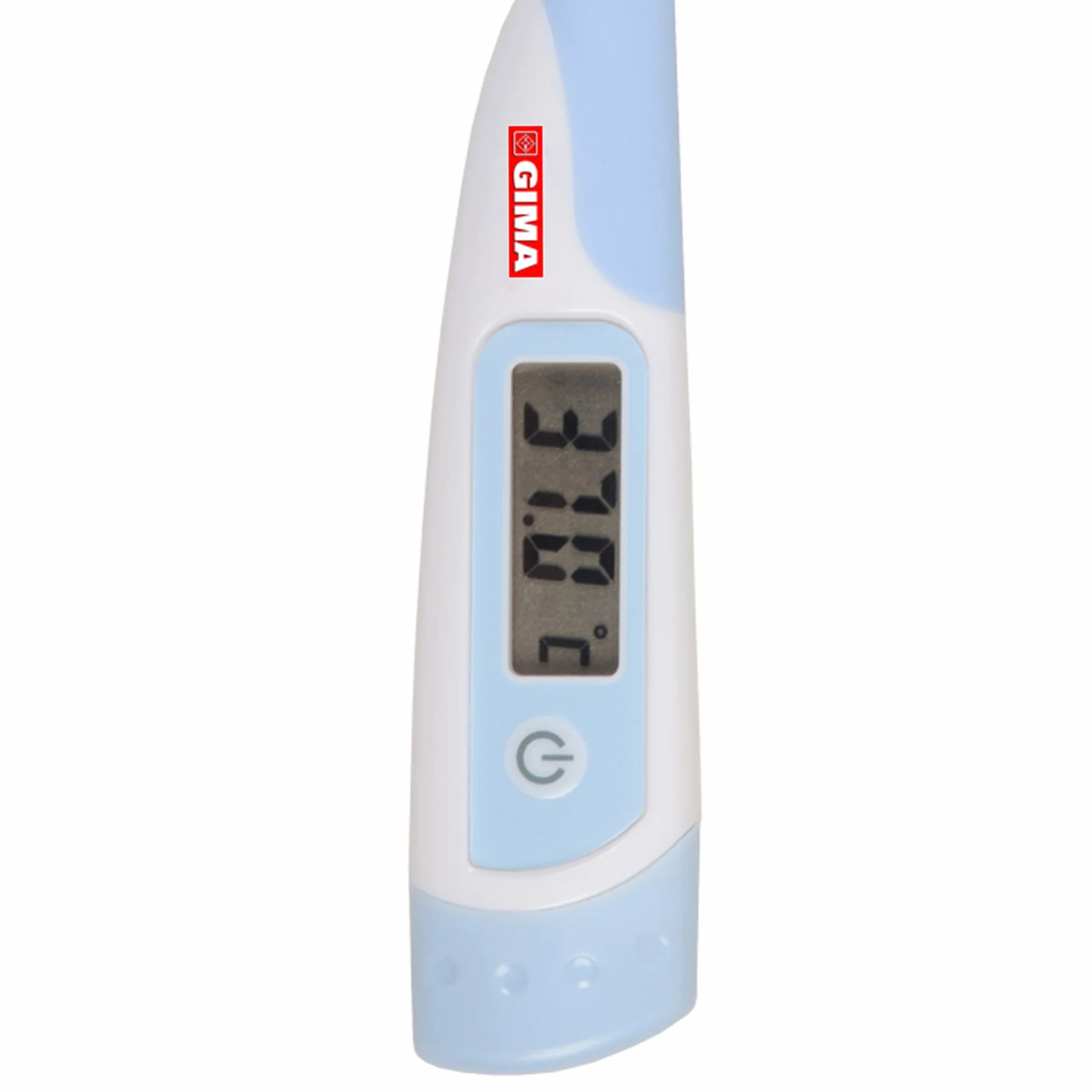 GIMA Termometro Digitale Istantaneo 8 Secondi °C/°F Punta Flessibile Impermeabile Display LCD Allarme Febbre