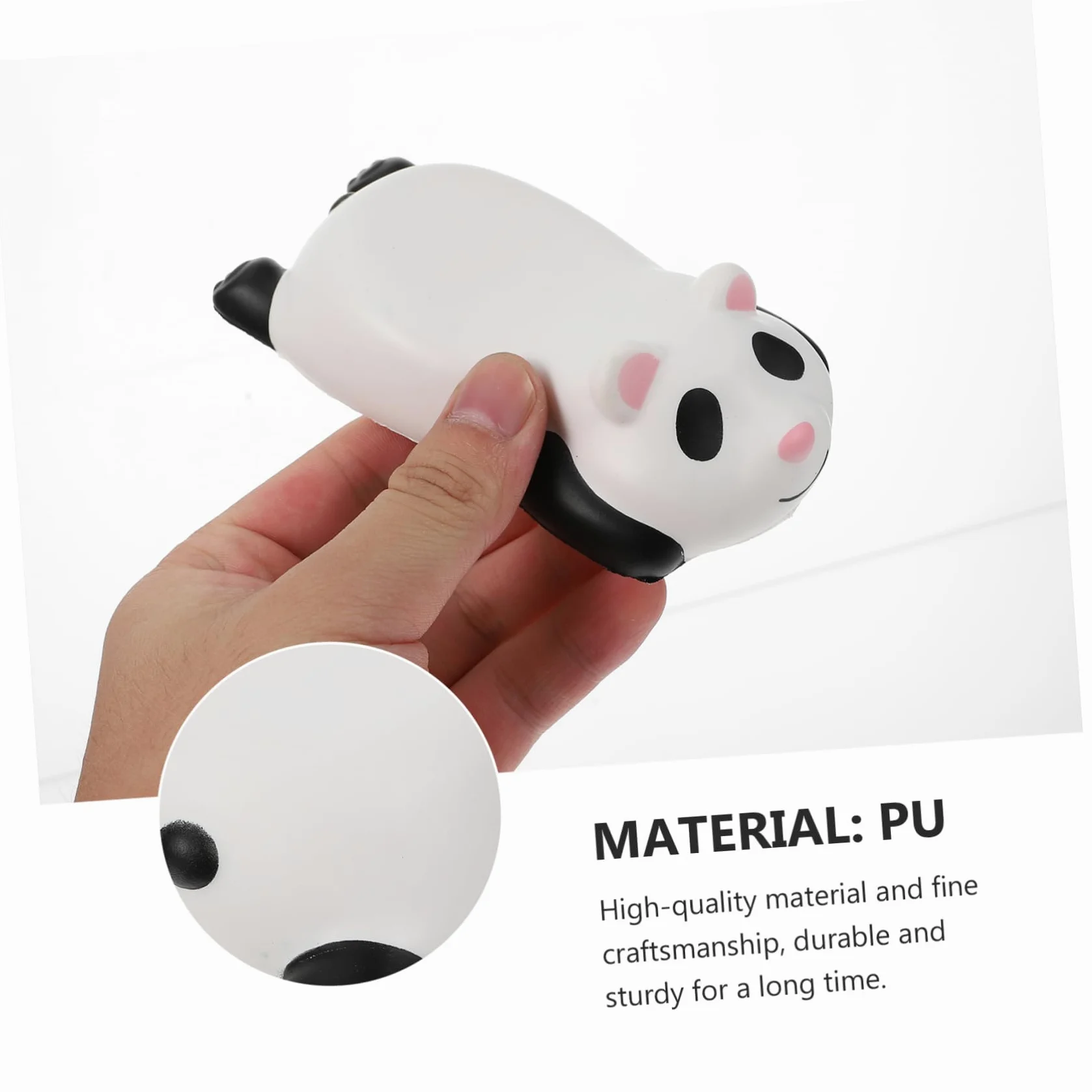 LALAFINA 3pezzi Cuscino Ergonomico Per Polso Forma Di Panda Poggiapolsi Mouse Pu Per Ufficio e Casa Supporto Per Polso Morbido e Leggero Tappetino Mouse Portatile Con Design Carino Per