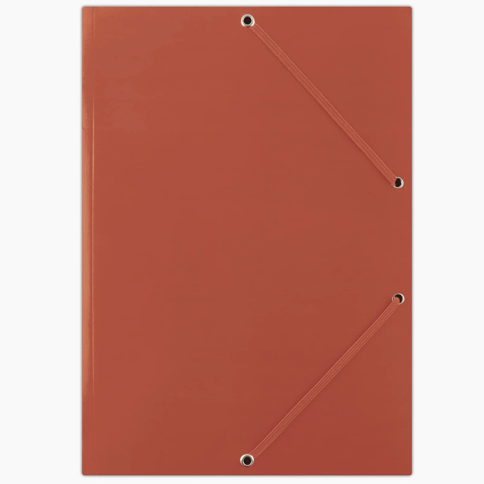DONAU FEP04G - Cartellina portadocumenti A4, in cartone resistente, con 2 elastici in gomma, confezione da 50 pezzi, colore: rosso, ideale per l'ufficio e la scuola, punto verde