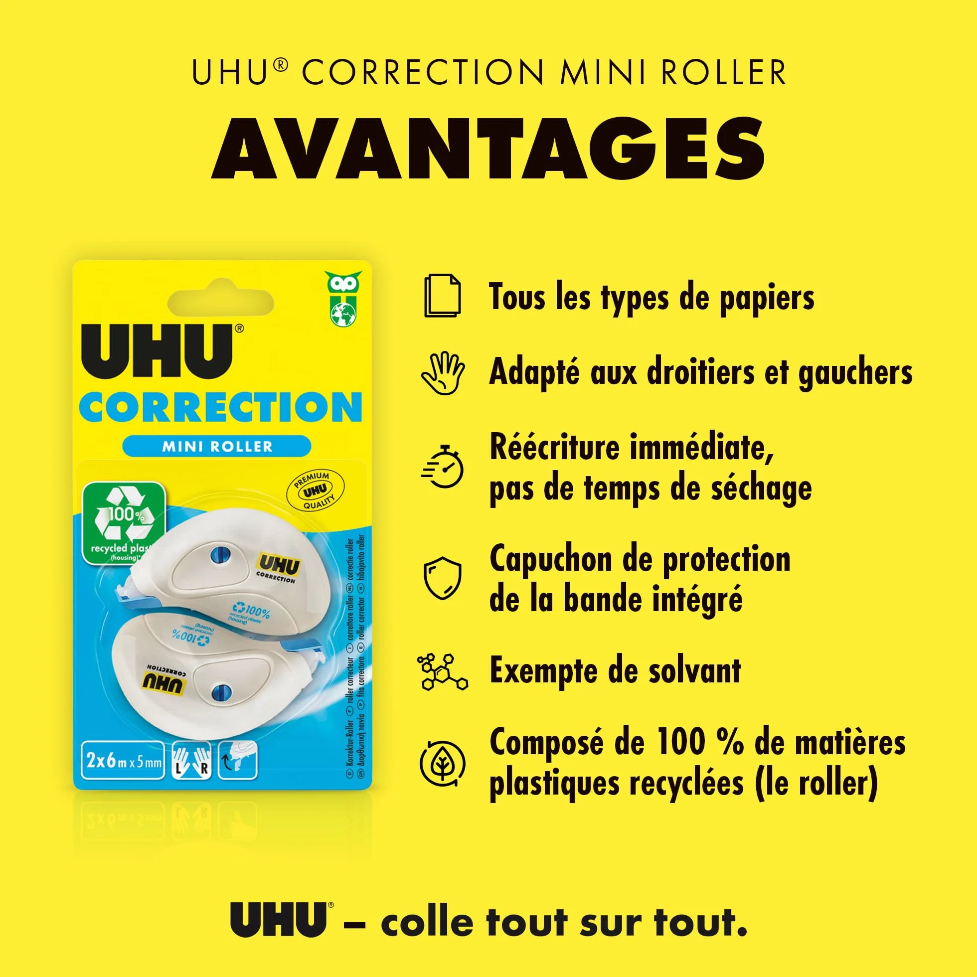 Uhu correttori a nastro 5 mm 6 metri