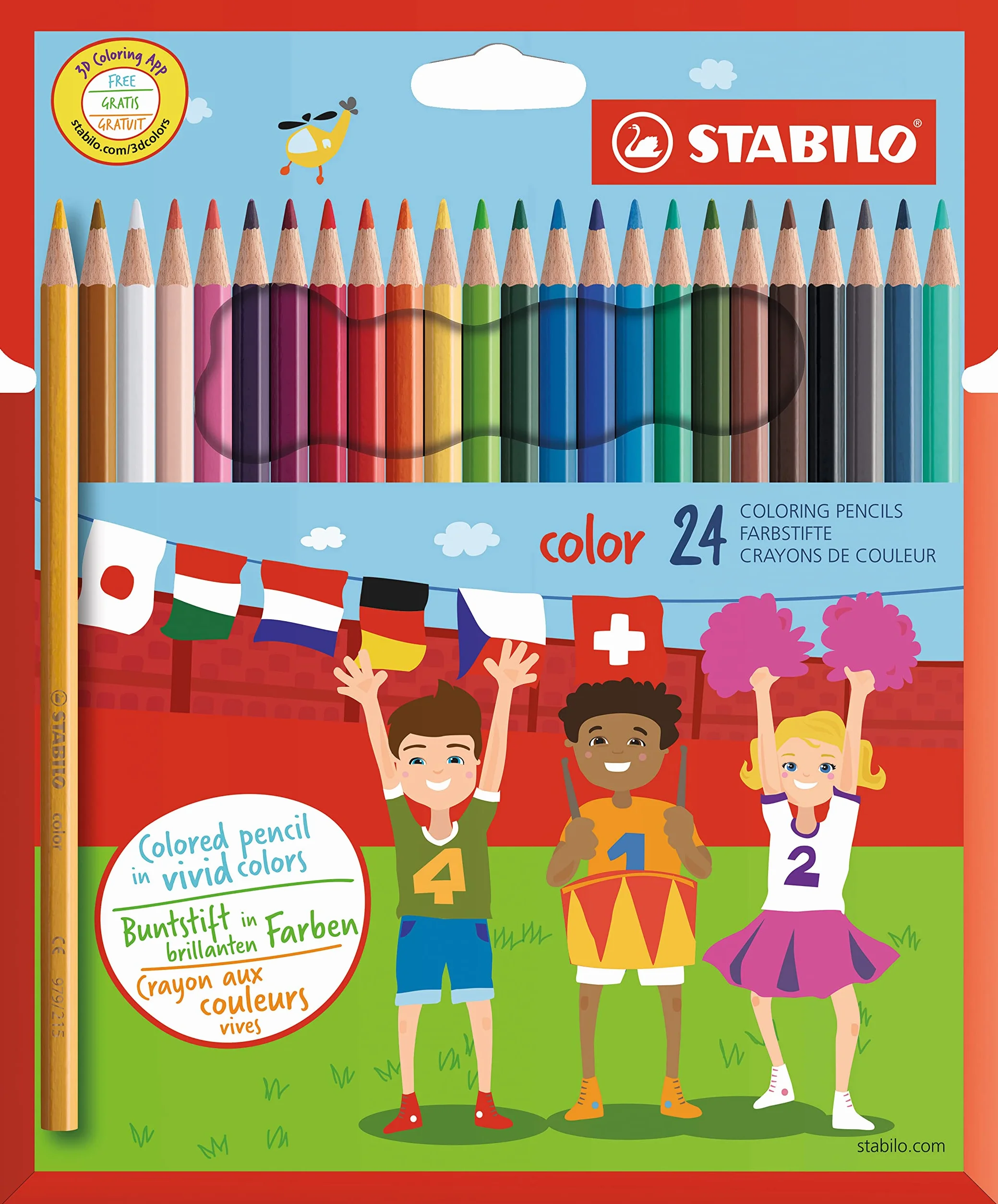 STABILO Matita colorata Astuccio 24 Colori assortiti