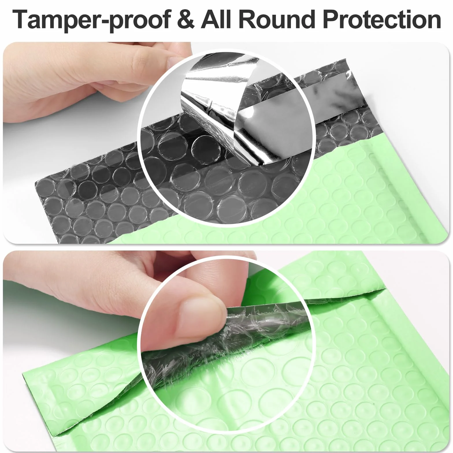 Famagic Poly Bubble Mailers 25 pz 25 pz Buste Mailing Imbottite Bolla Spedizioni Buste Autosigillanti Verde Menta #2