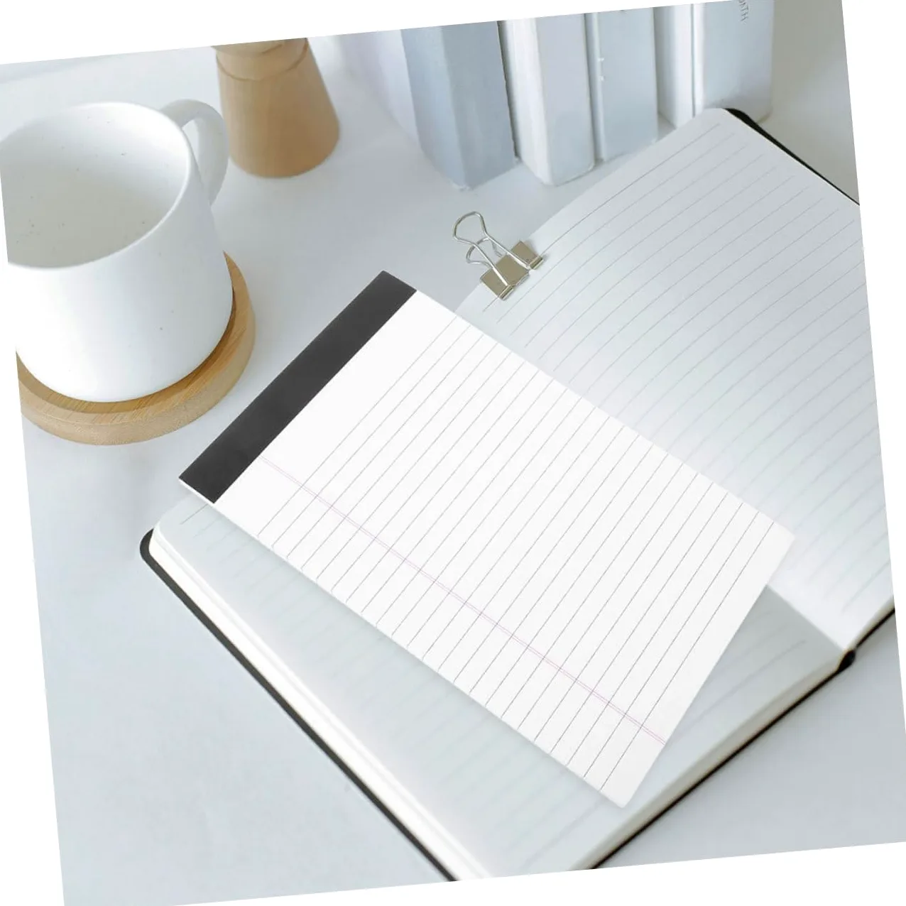 Blocco Note Portatile A5 8 Quaderni da 50 Fogli Ciascuno, Fogli a Righe, Design Delicato e Semplice, Facile da Usare per Annotazioni e Memorizzazioni