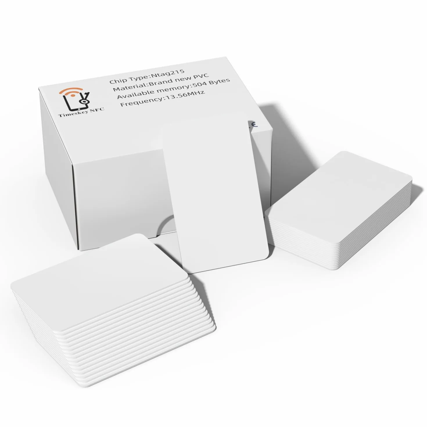 100 etichette NFC vuote schede NFC NTAG215 carte NFC riscrivibili NFC biglietto da visita NFC 215Tag Chip NFC Biglietto da visita NFC 504 byte di memoria, per tutti gli smartphone e dispositivi