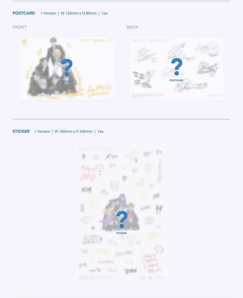 Bighit - BTS Bangtan Boys, Map of the Soul: 7 album + poster + set extra photocard Random Ver.