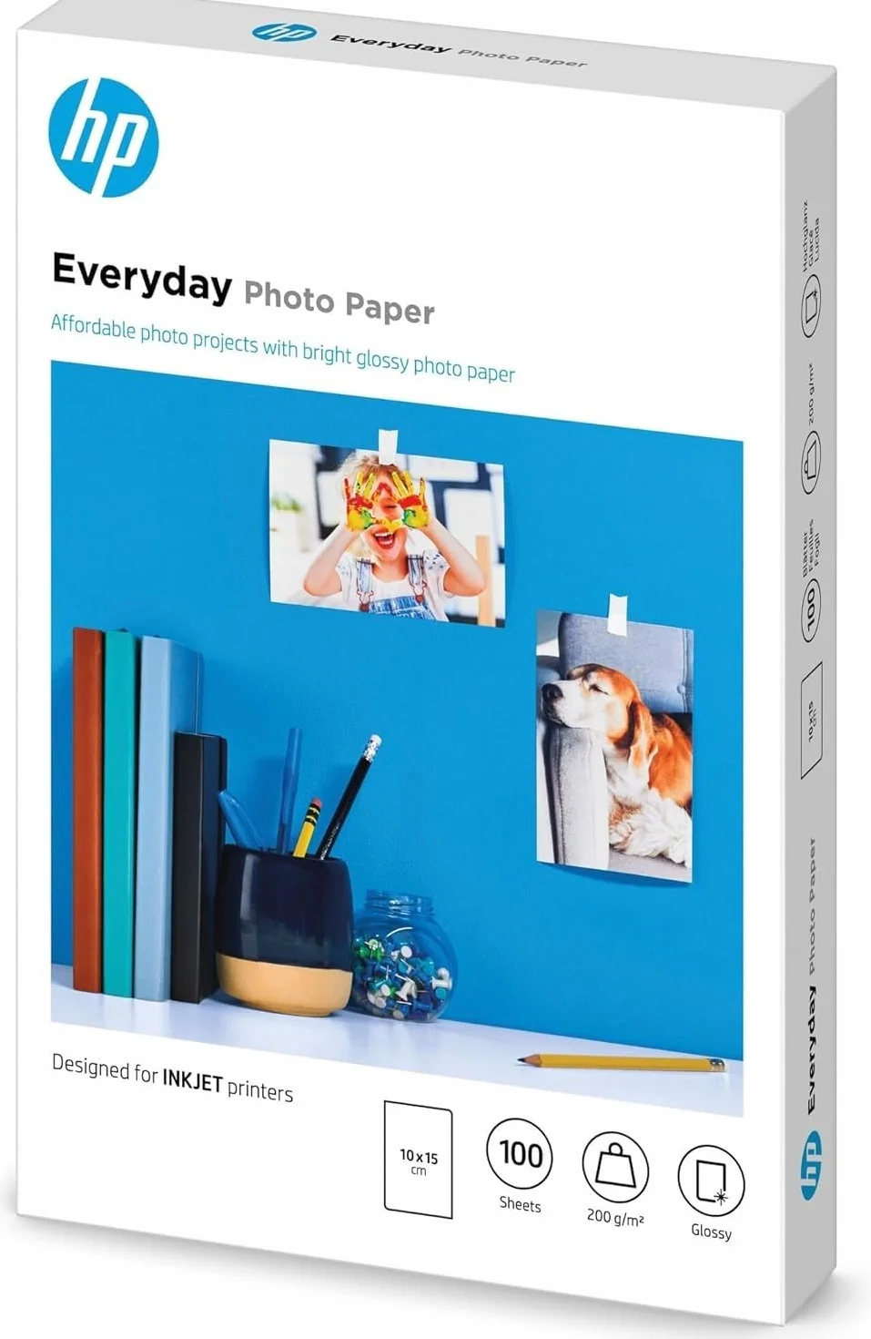 HP Everyday CR757A Papier fotograficzny błyszczący 200 g/m² 10x15 cm 100 arkuszy