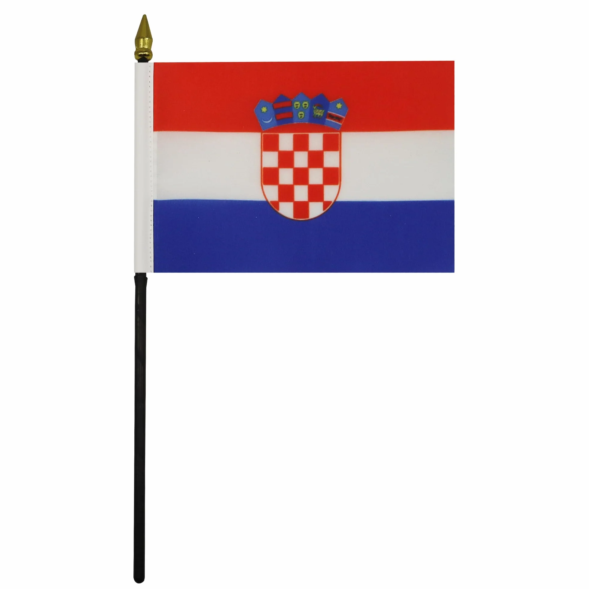 AZ FLAG Bandiera da Tavolo Croazia 15x10cm Punta Dorata