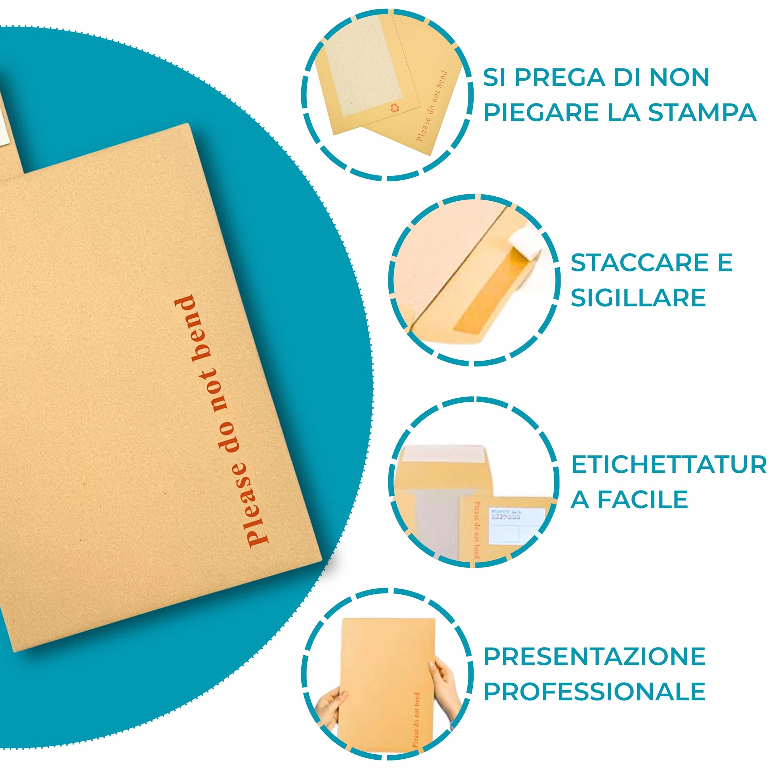 Buste A5 C5 Manilla Double Dragon 229x162 mm Imbottite Antimanomissione Chiusura Autoadesiva Confezione 20