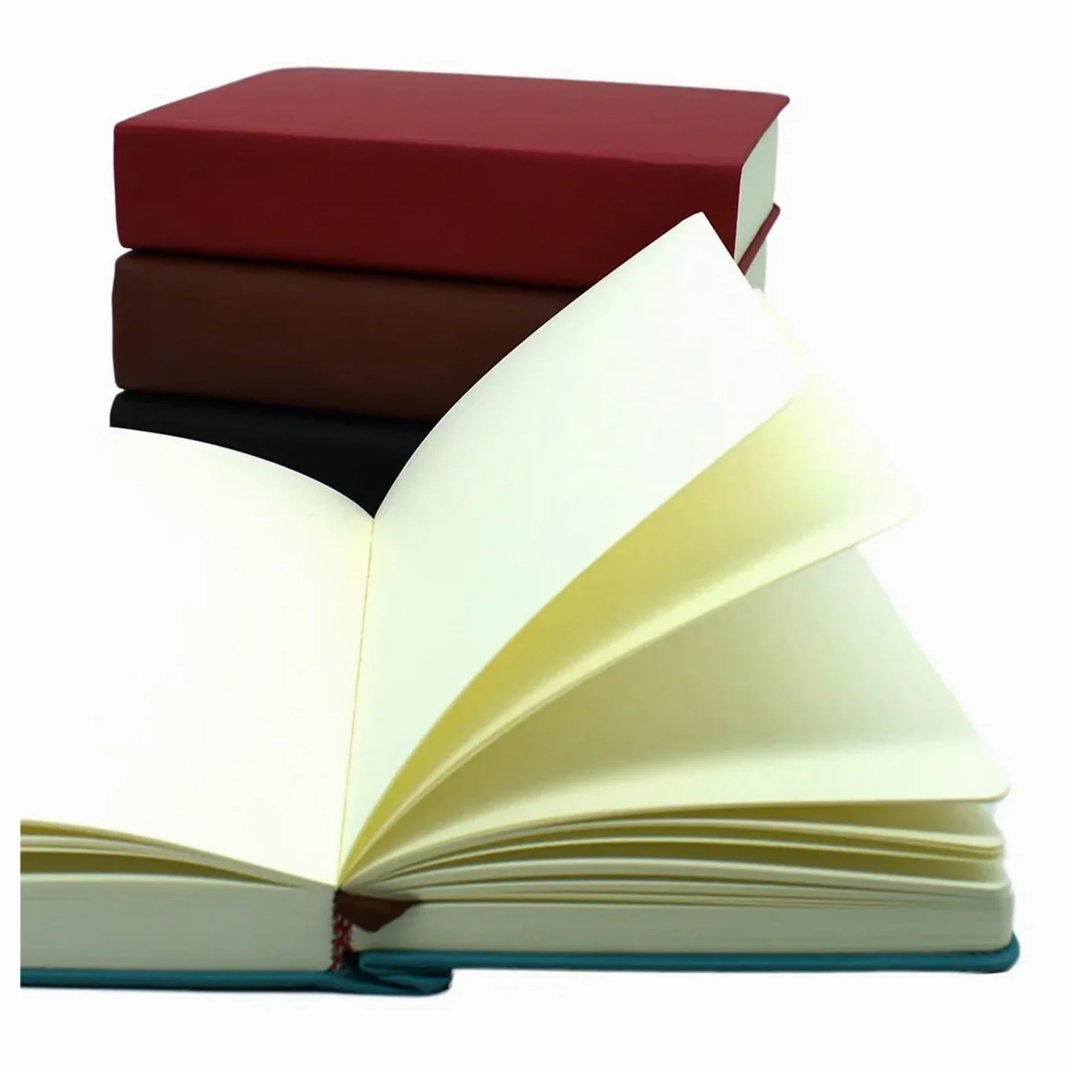 Quaderni A4/A5/A6 super spessi, 330 fogli, diario, pagine bianche, quaderno for schizzi(Black-A5)