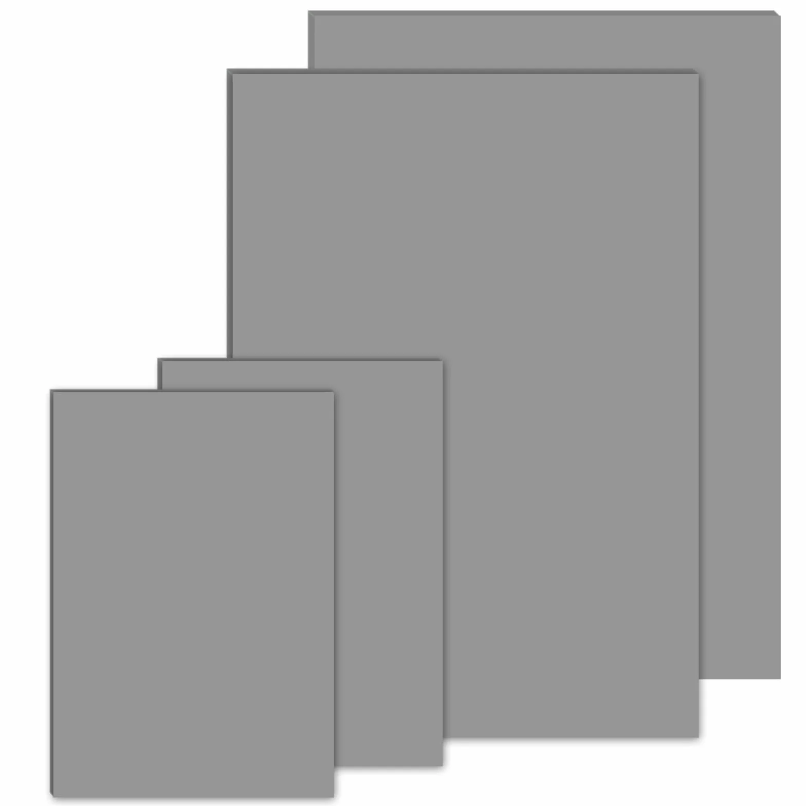 Linoleum per Incisione Morbido A4 A6 Fogli in Gomma Verde Blocchi da Intaglio Flessibili per Creazione di Timbri Fai da Te Linoleografia (Grigio)