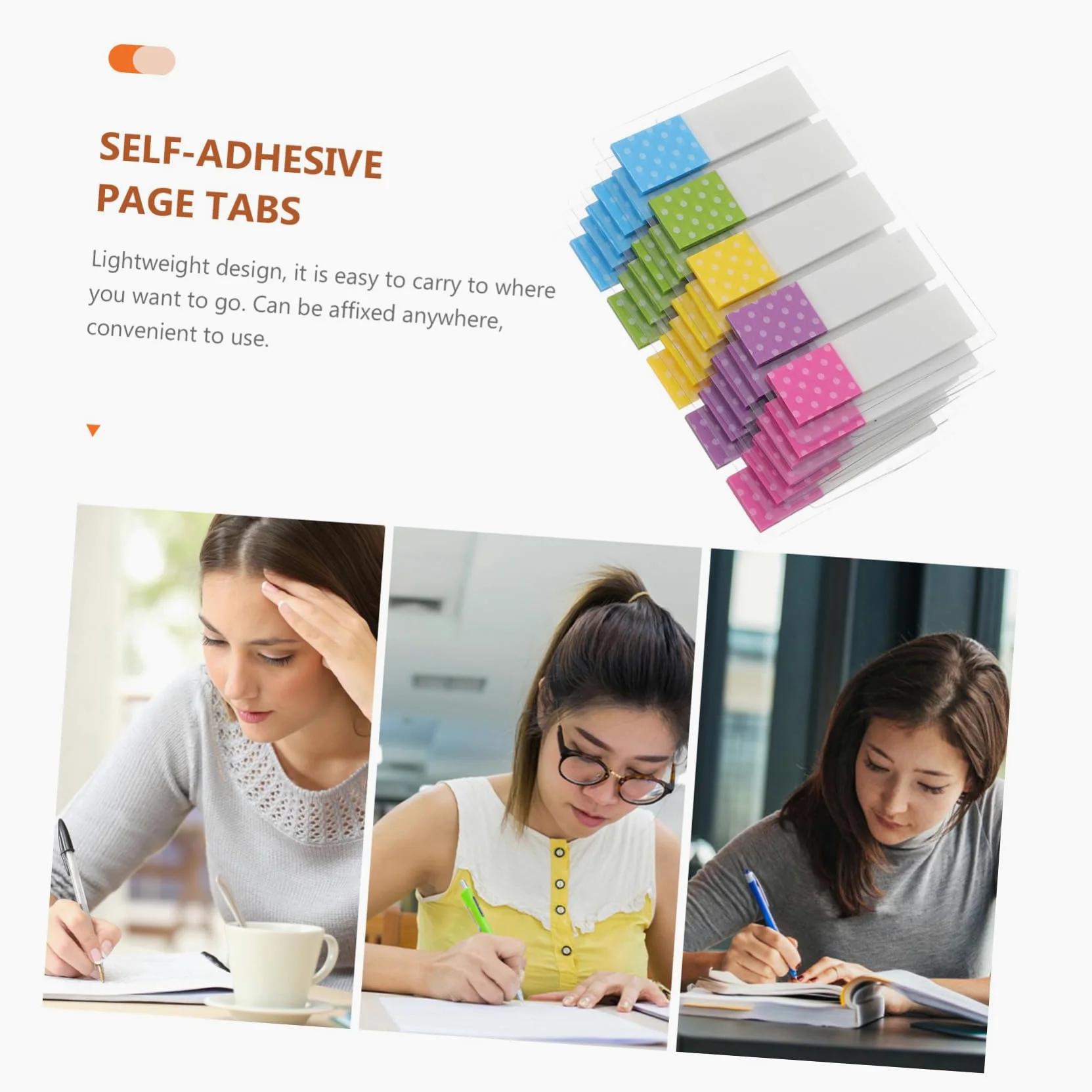 Angoily 4 Set Adesivi Per Colorati Carta Indicatori Pagina Rimovibili Per Scuola E Ufficio Per Contrassegnare E Libri E Documenti 6 Confezioni*4