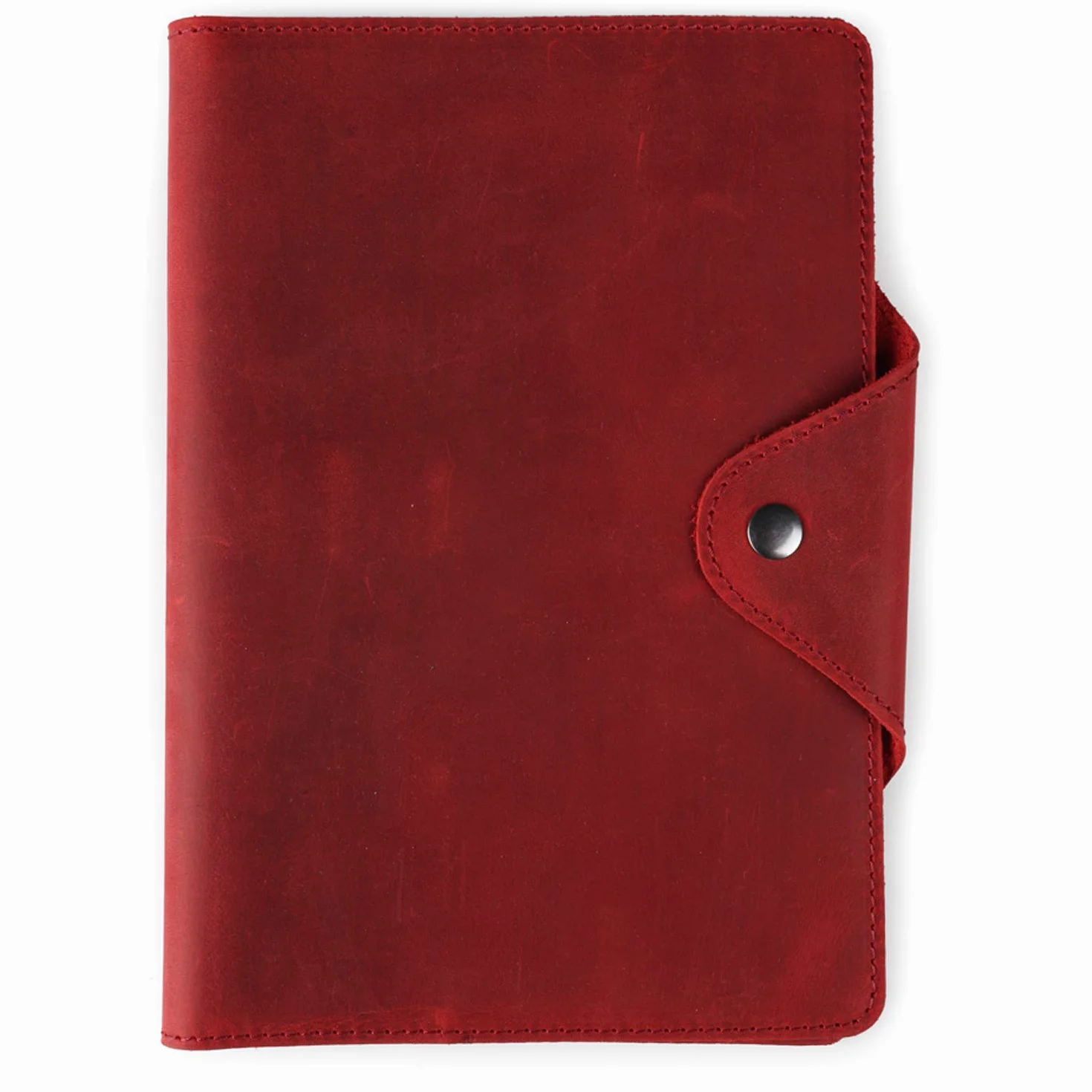 Londo Portfolio Vera Pelle Blocco Note Chiusura Scatto Cartella Elegante Funzionale