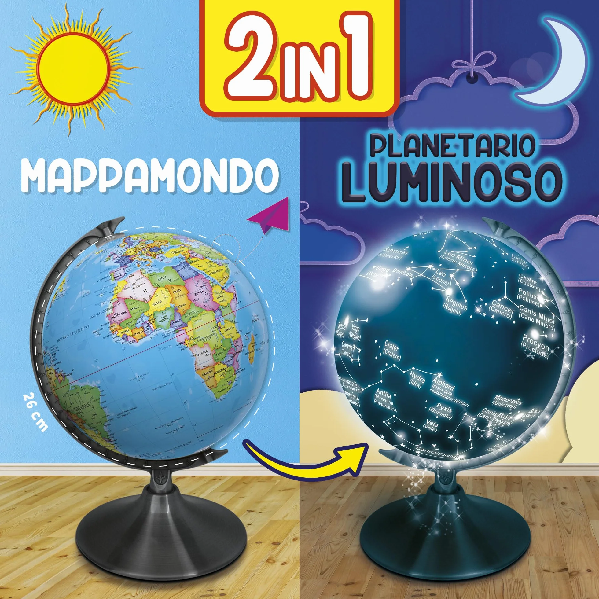 Liscianigiochi- I'm a Genius Mappamondo Kids, Colore, 95346
