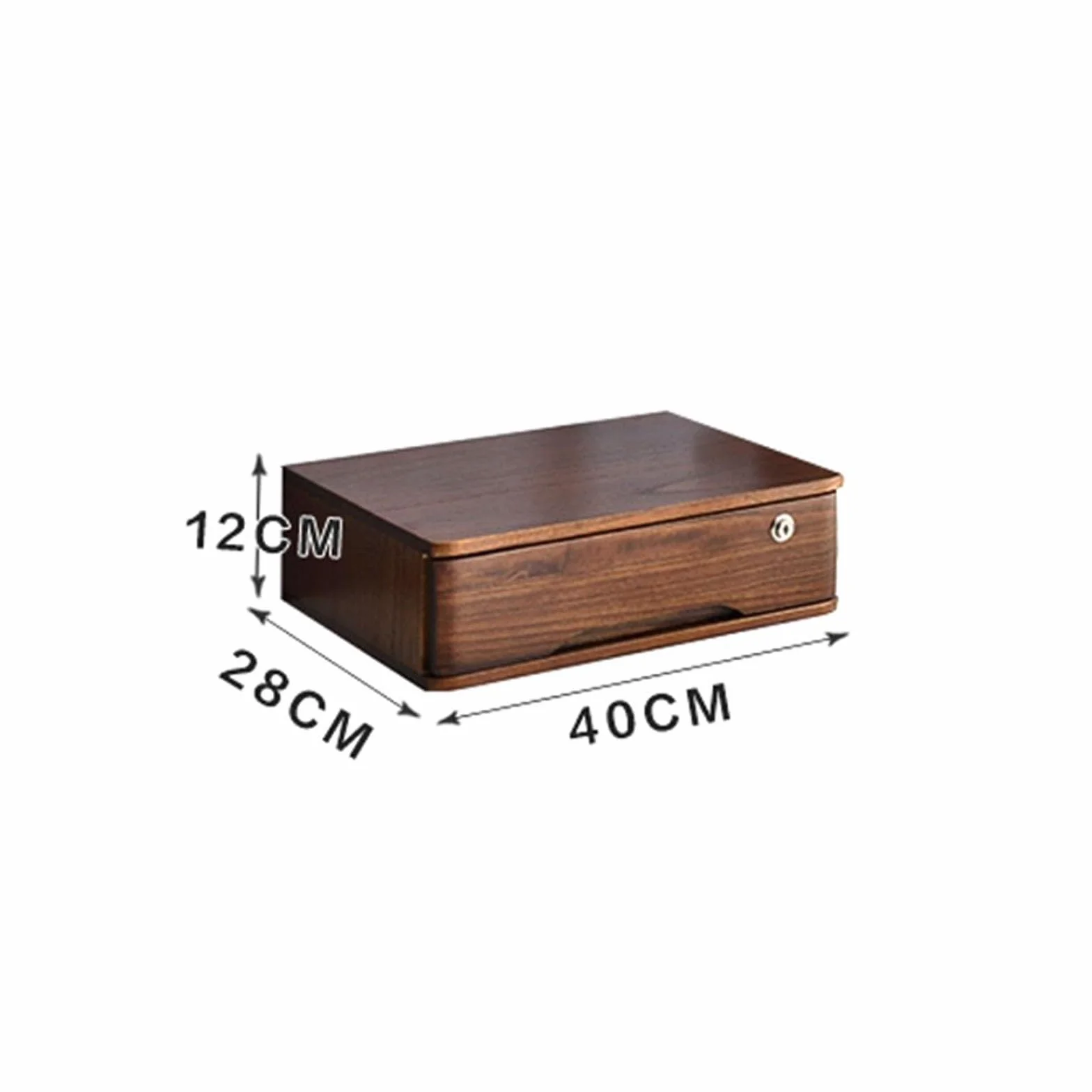 Cassettiera rustica in legno massello con serratura multi-cassetto armadio da ufficio (1 2 3 o 4 cassetti) per casa, scuola e ufficio forniture - elegante soluzione nization