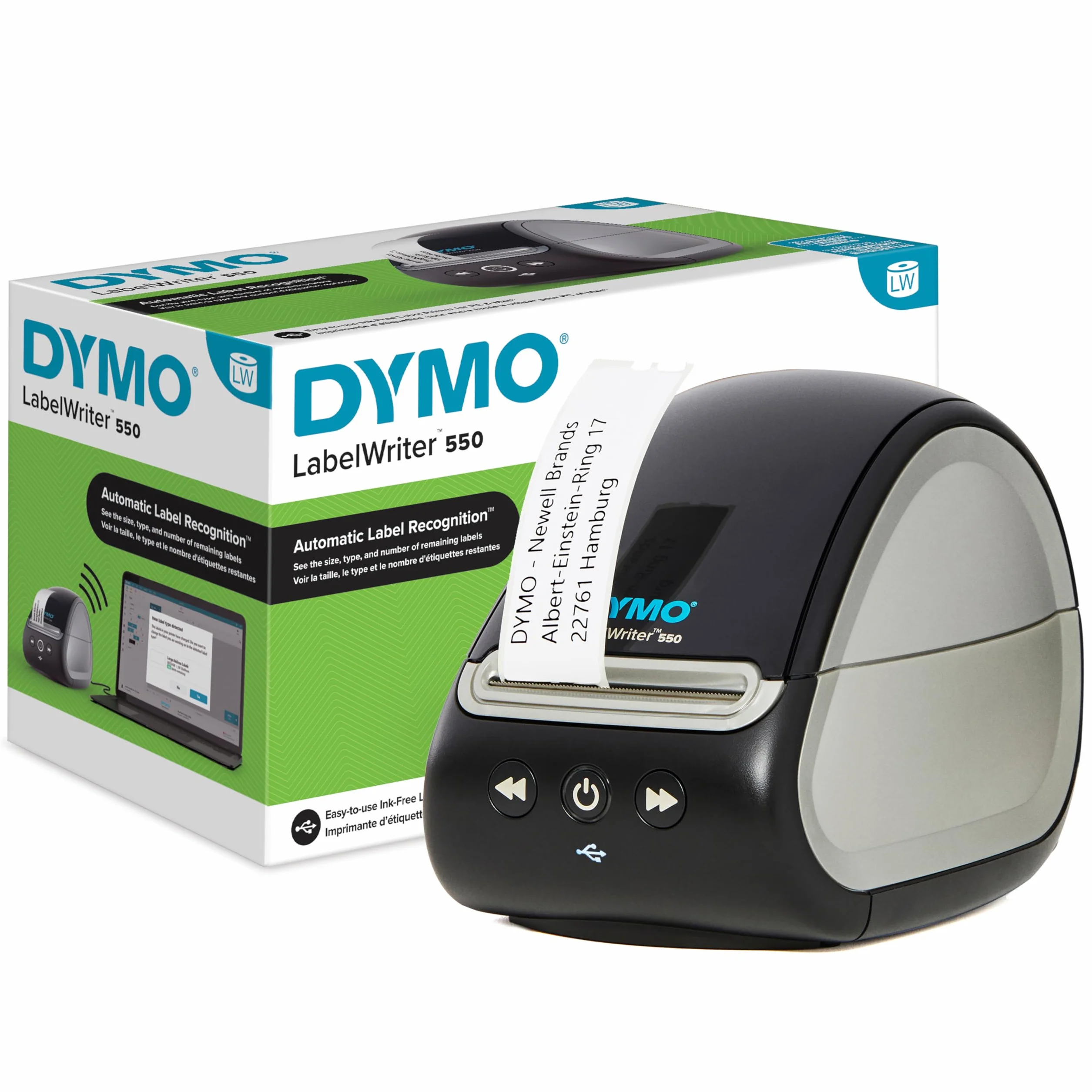 DYMO LabelWriter 550 stampante di etichette termica diretta riconoscimento automatico