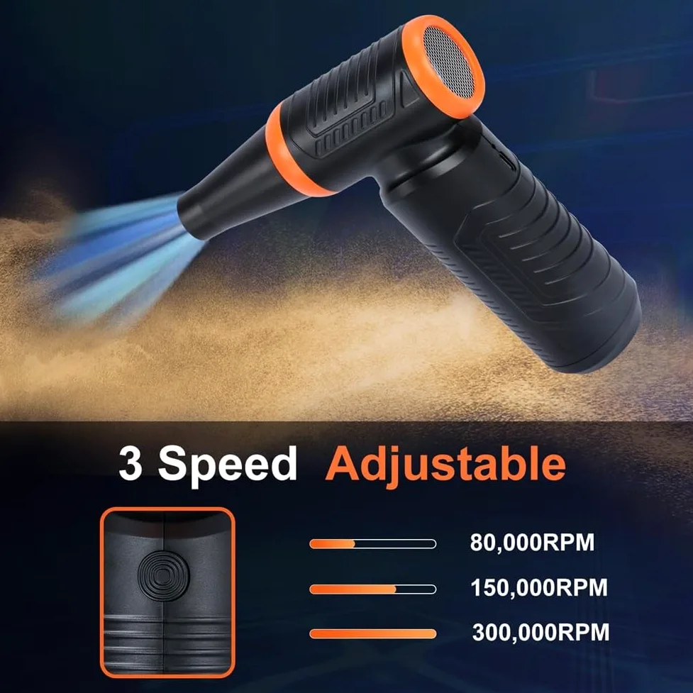 Ad Aria Compressa, 300.000 giri/min, Potente Aria Elettrica, Senza Aria Compressa, Sostituisce Aria Compressa, per Auto, Casa