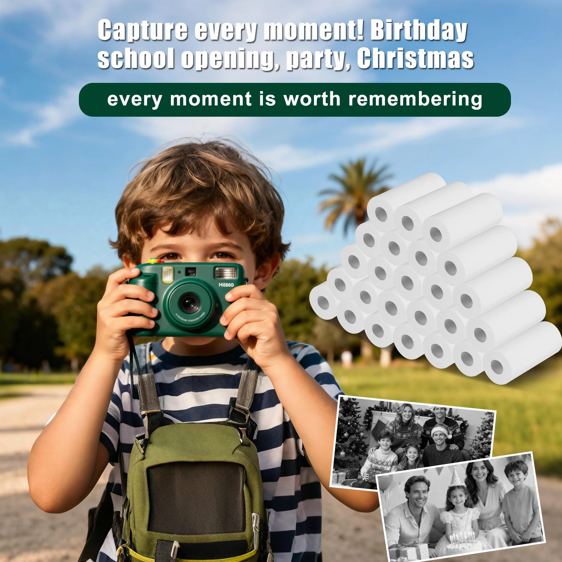 Carta Termica Bianca Zero do Mini Fotograficznych Stampań Portatilnych