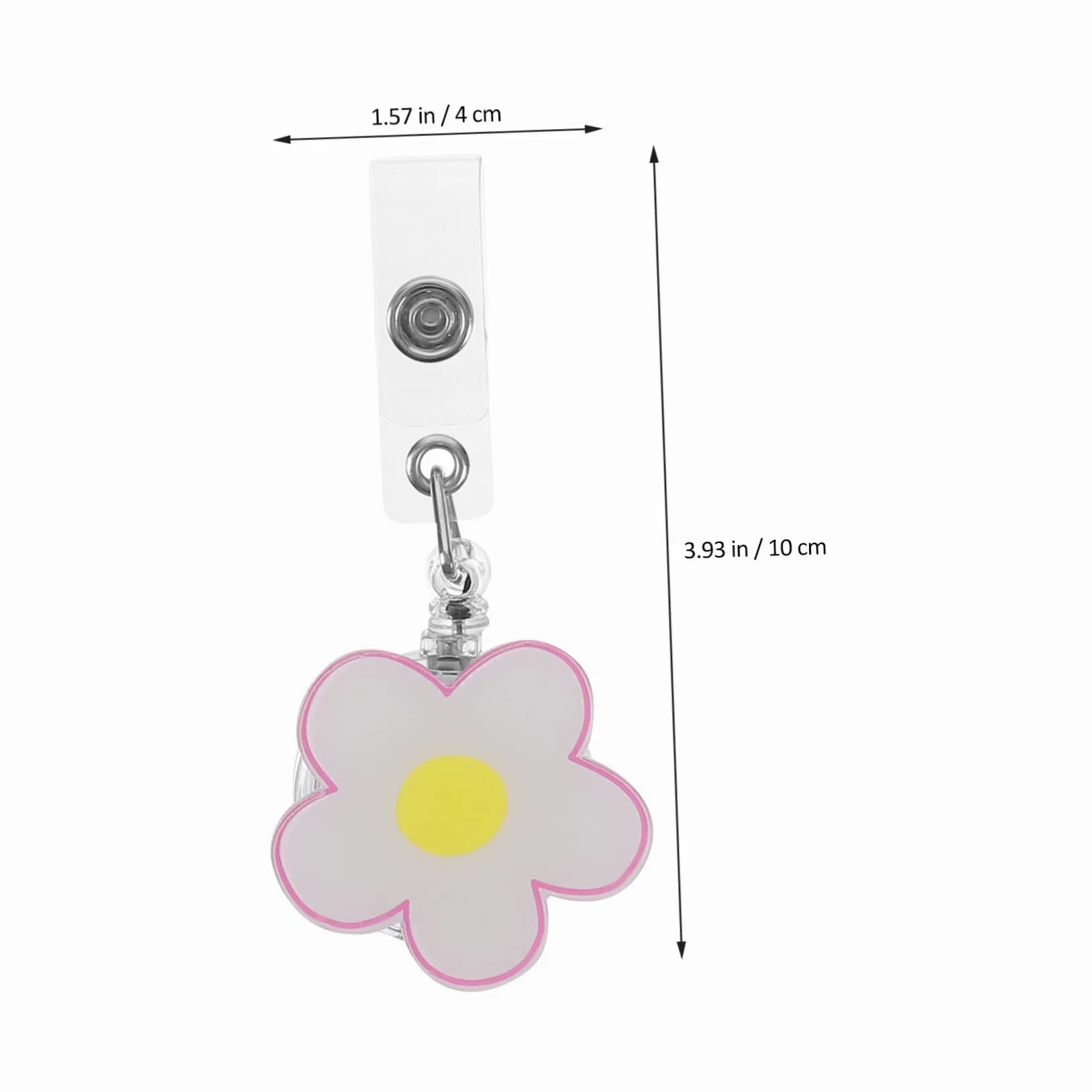 NUOBESTY 20pezzi Porta Badge Retrattile Clip Per Targhette Id Con Fibbia Pratico Per e Personale Medico Soluzione Per Ufficio e Eventi