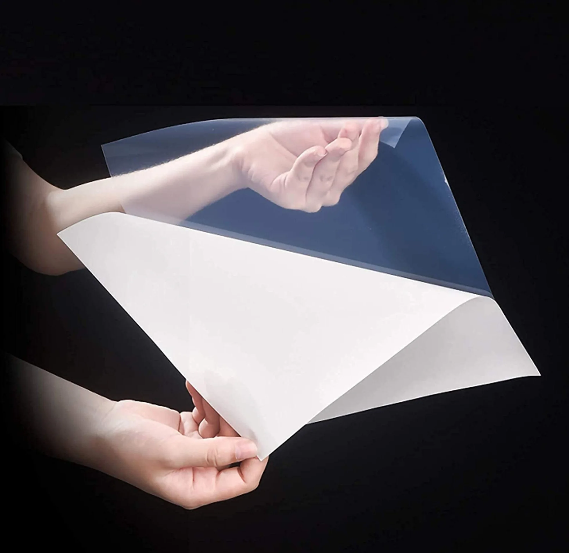 Carta adesiva trasparente stampabile in vinile A4 impermeabile per stampanti a getto d'inchiostro/laser