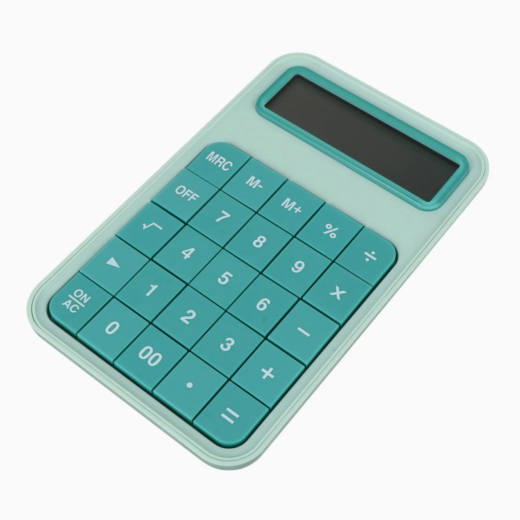 Calcolatrice Verde Cifre e 12 Ufficio Ampio Lcd da Display Leggera Pratica, Pulsanti Staccabili, per Contabili e Impiegati