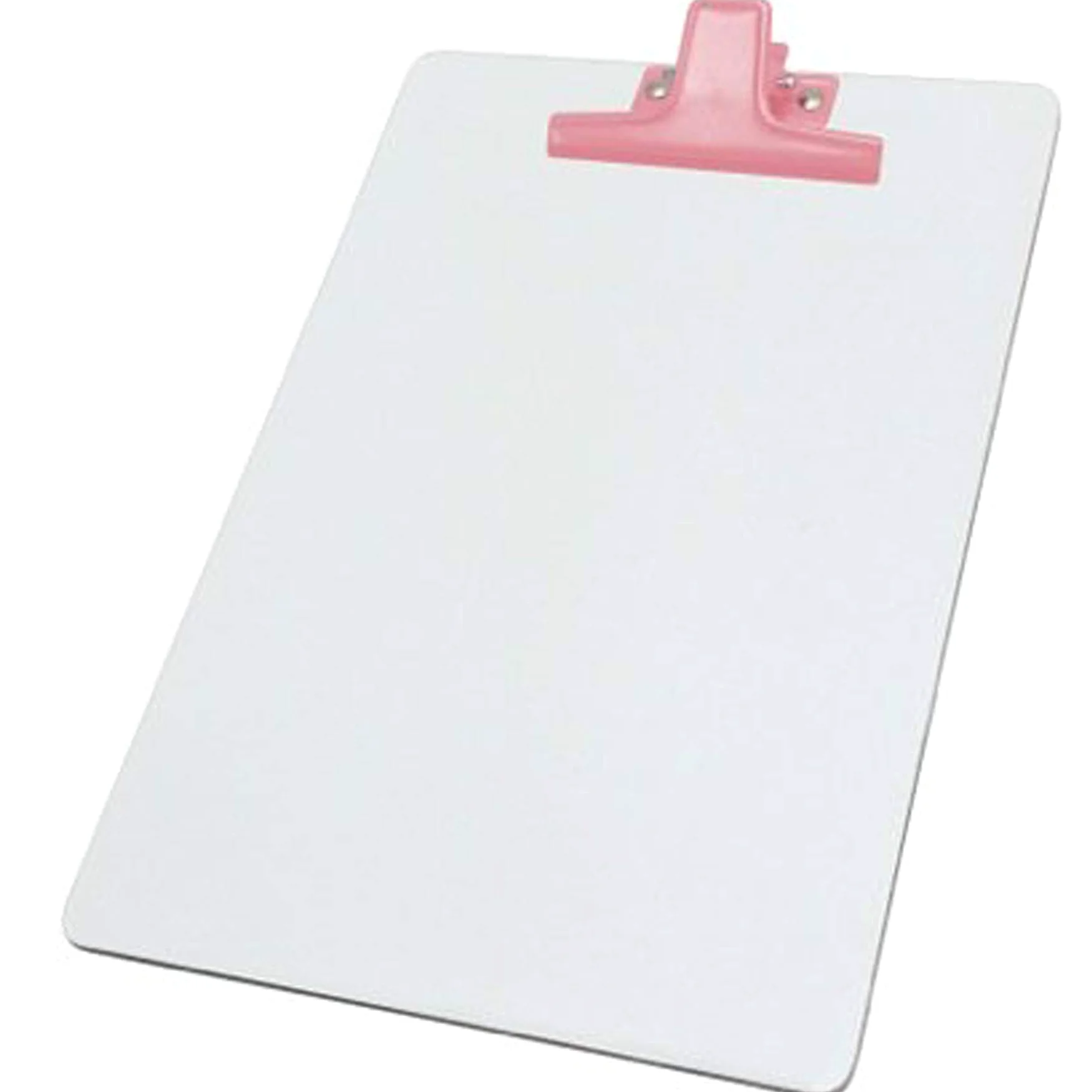 Acrimet Clip in metallo per appunti formato A4 (33 "x 9 1/16") (pannello rigido) (clip rosa) (confezione da 6)