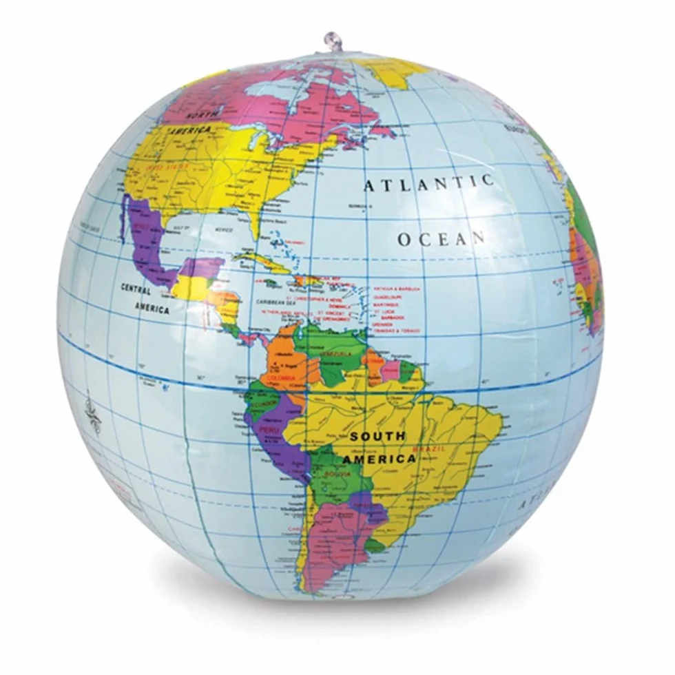 Learning Resources Mappamondo Gonfiabile 30 cm Globo Didattico Bambini 5+ Anni