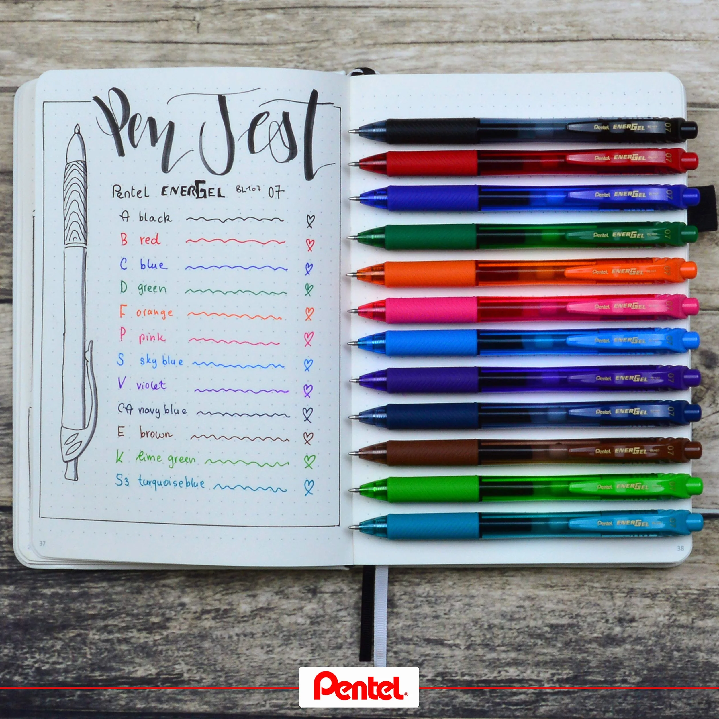 Pentel EnerGel-X BL107 Liquid Gel-Tintenroller, 1 szt., Niebieski