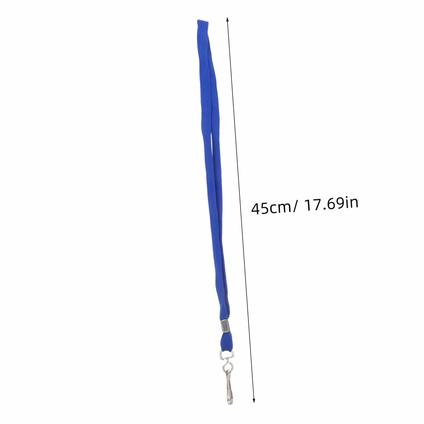 Alipis 100 pezzi Cordini Porta Badge da Collo Leggeri con Clip Rilascio Rapido Cinghia Morbida per Id Ufficio Scuola e Eventi Confezione da Blu