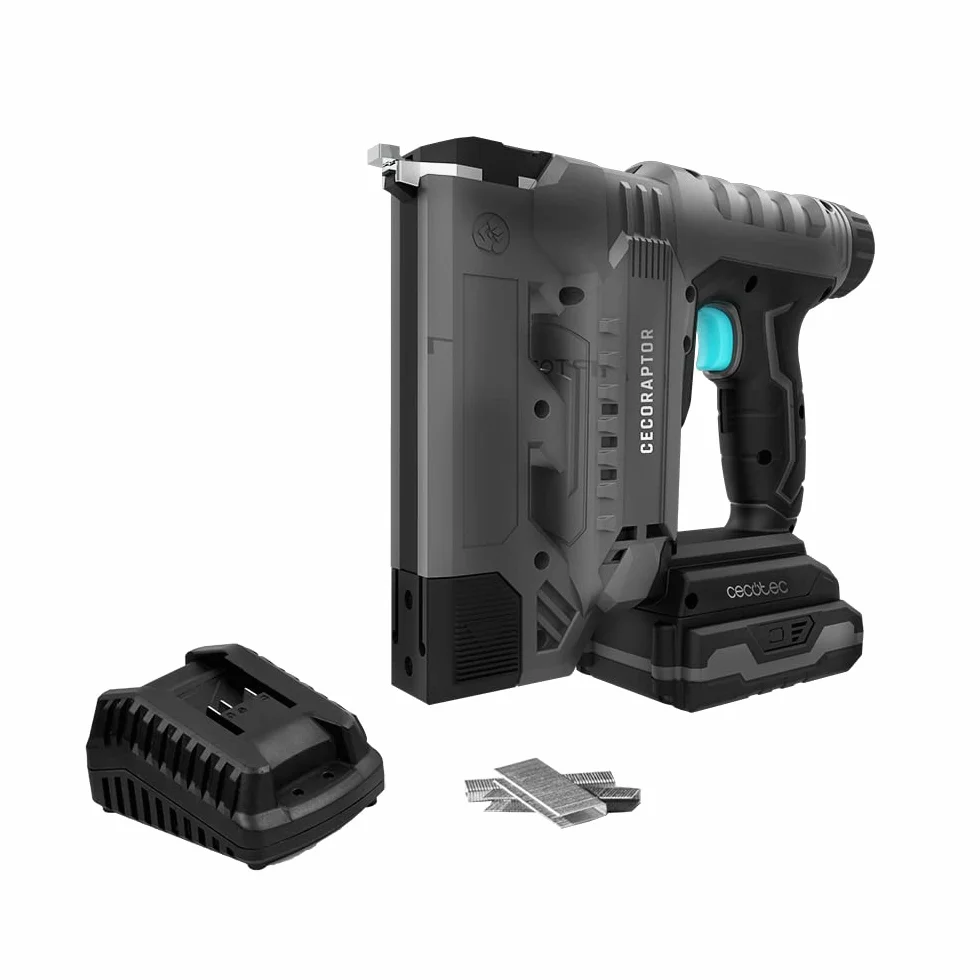 Cecotec Cucitrice a batteria CecoRaptor Perfect Staples&Nails 2020 Advance. 20 V e 2000 mAh, velocità 30 colpi al minuto