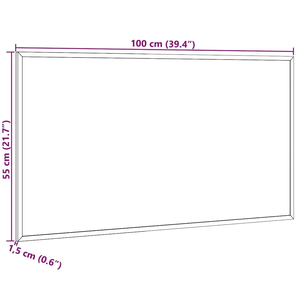 vidaXL Lavagna magnetica con cornice in legno di pino massiccio 100x55 cm