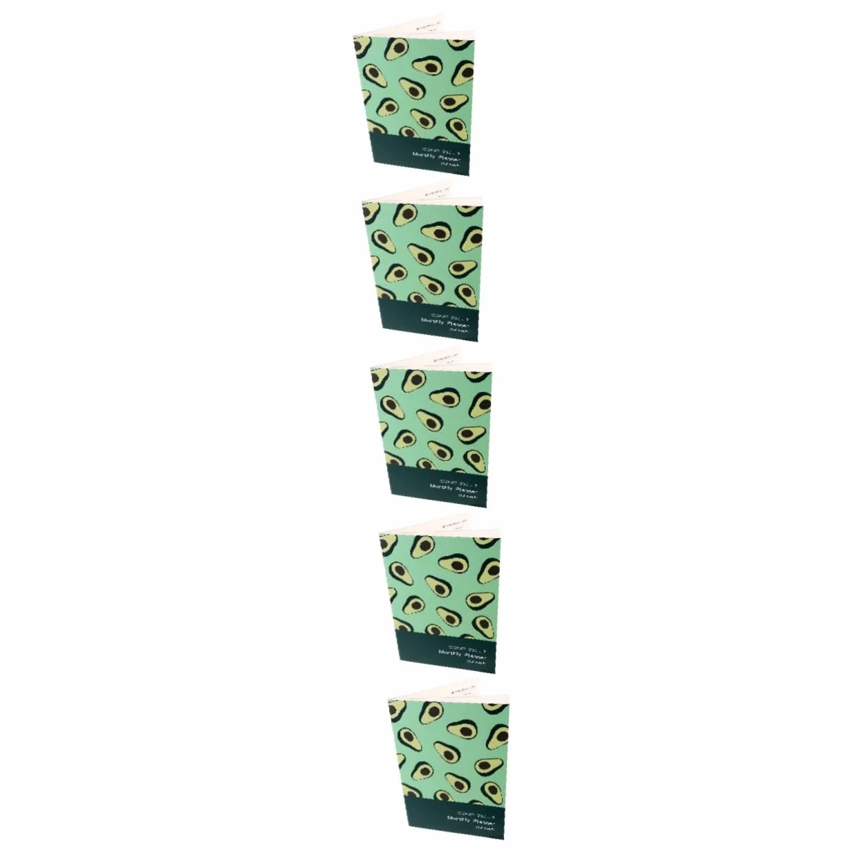 VILLCASE 5pezzi Pianificatore Mensile Agenda Accademica Portatile Con Design Elegante Per Organizzazione Personale e Studio Pratico Calendario Per Casa e Ufficio