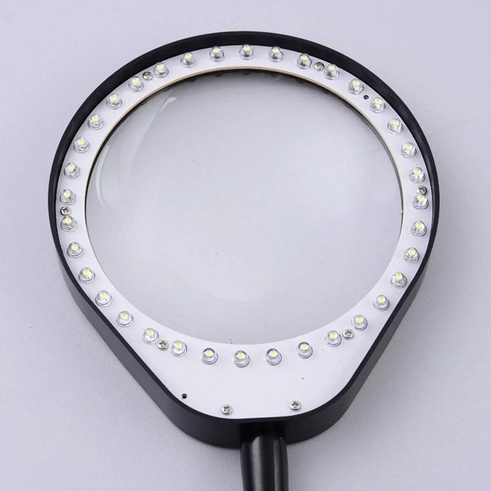 Lampada di ingrandimento 10X a LED con Illuminazione a Mani libere per la Lettura di Gioielli. Nuvole di Buon auspicio.