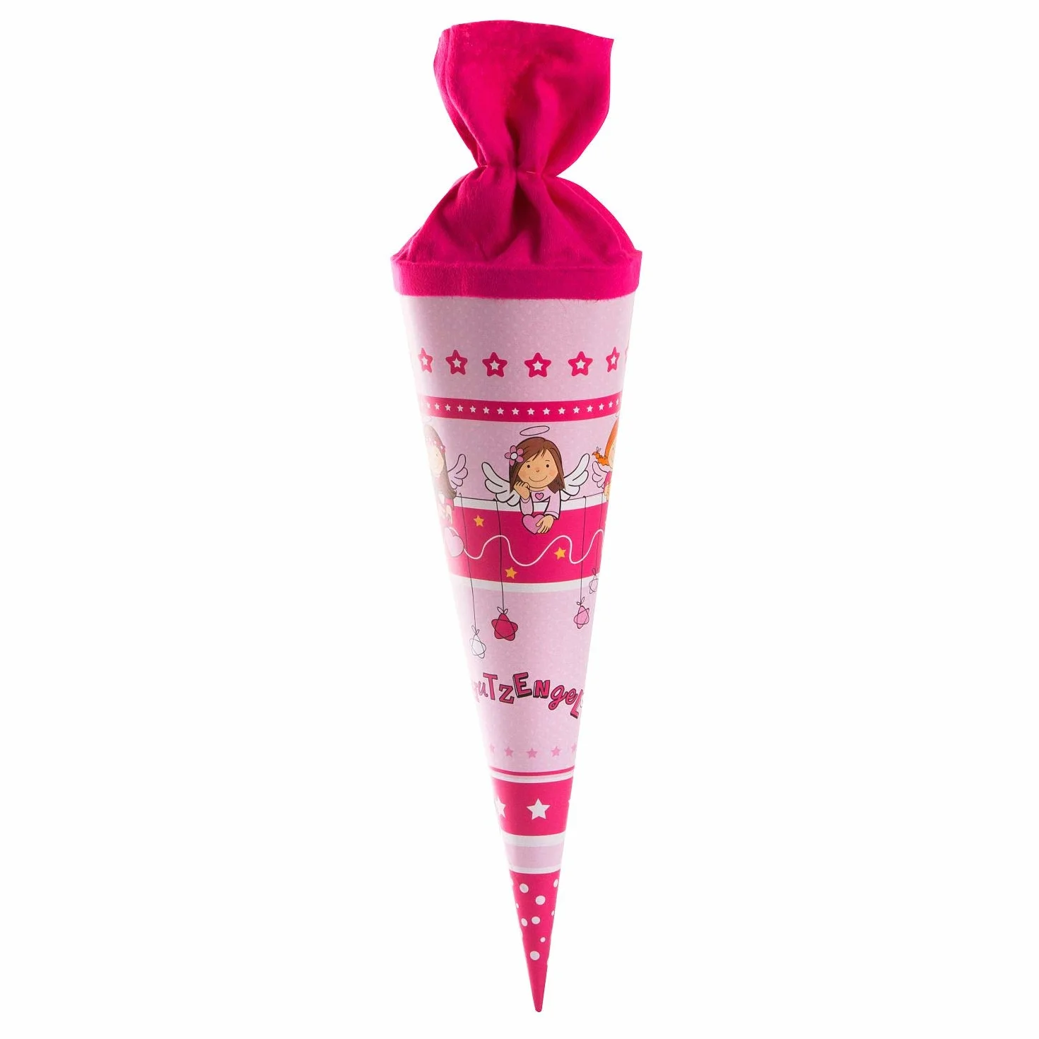 Goldbuch Cono per la scuola del fratello 35 cm rosa cartone laccato chiusura in feltro colorato