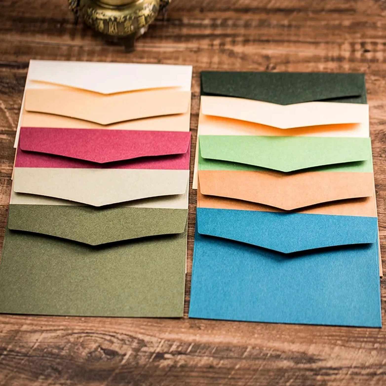 Buste grandi da 20 pezzi - Tinta unita addensata for inviti, biglietti d'auguri, buste nuziali, regalo Per Inviti(Green1)