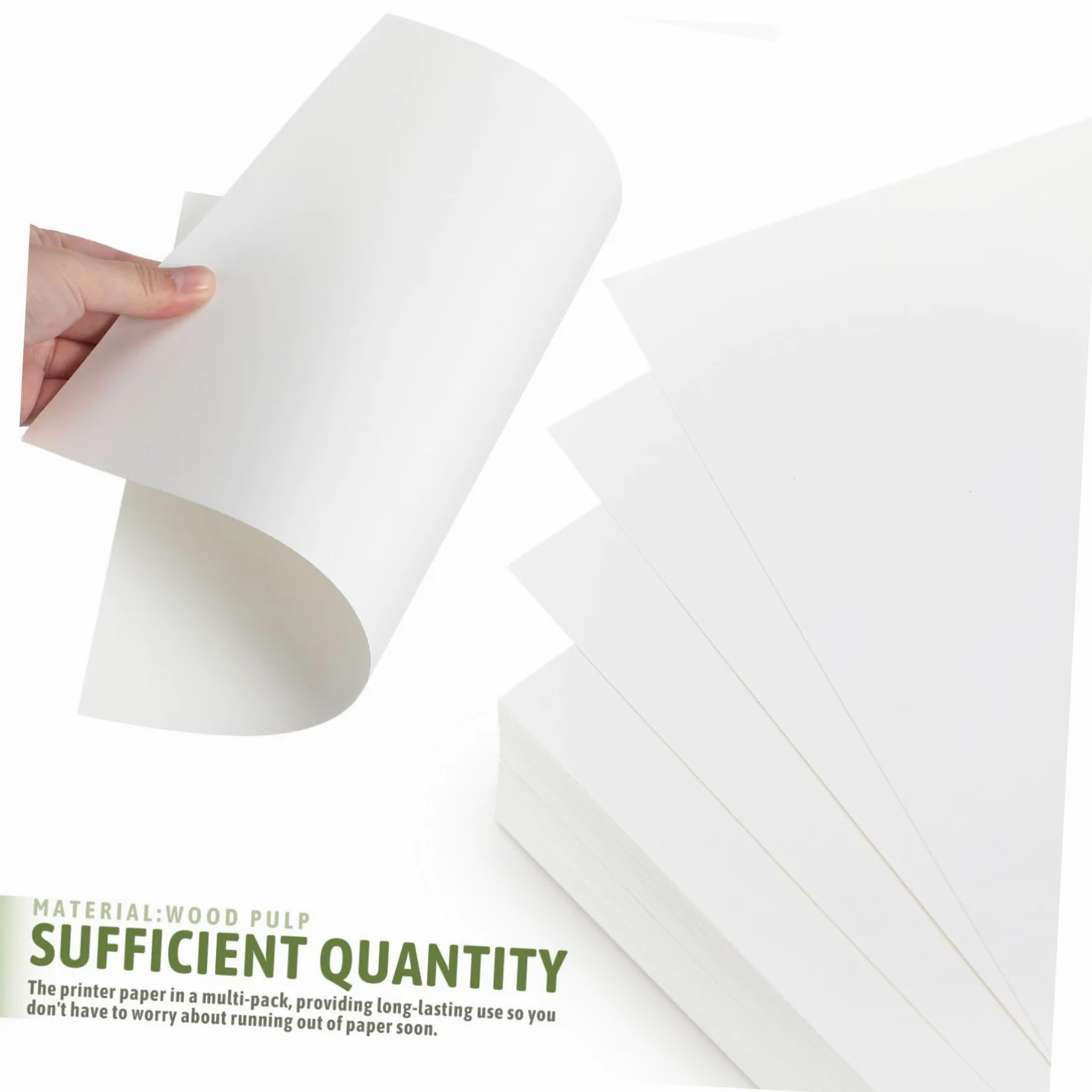 Carta per Stampante A4 100 Fogli, Pasta di Legno, Beige | Formato Compatto e Superficie Liscia, Leggera e Antisbavatura, per Piccolo Ufficio, Confezione Multipack