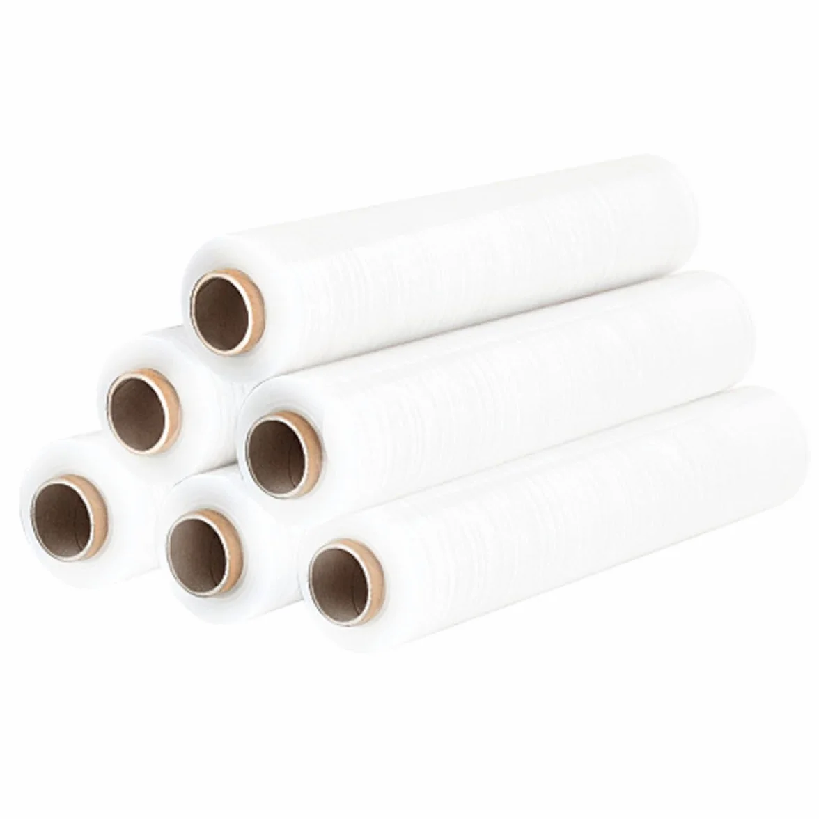 STI Film Estensibile Manuale Pellicola 500mm 6 Rotoli 2,2kg 30 my Bianco