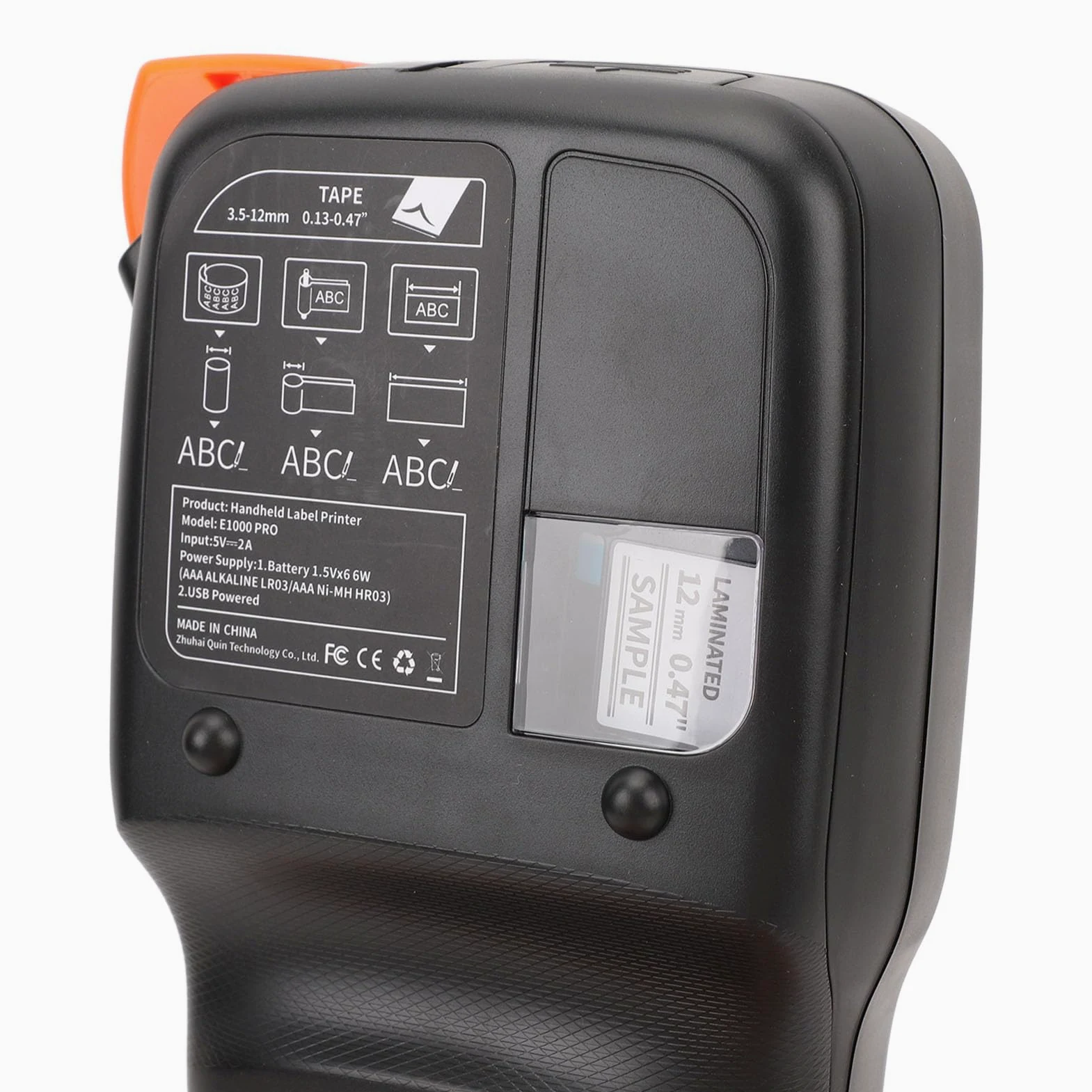 Mini Stampante per Etichette Etichettatrice Portatile a Trasferimento Termico per Cavi, Lattine, Giocattoli Ed Etichette Commerciali con Tastiera Ideale per Casa, Ufficio e