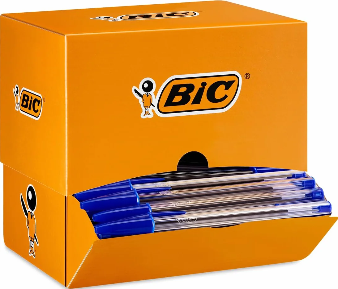 BIC Cristal Original Penne Blu a Sfera Punta Media 1.0mm 150 Unità Cancelleria Ufficio