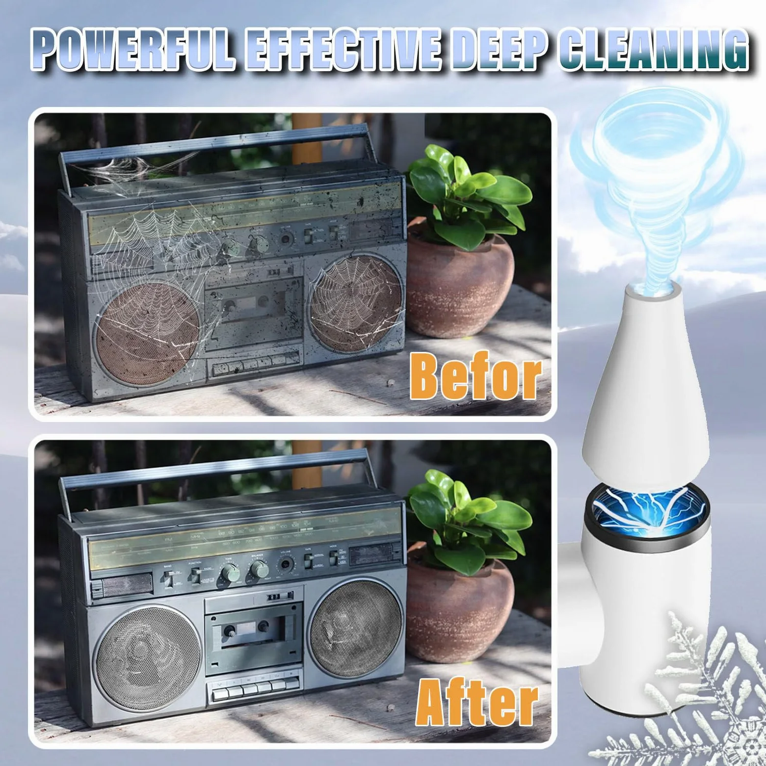Billg Elettrico Rimuovi Polvere Aria Compressa Senza Fili, 100000 Giri/Min Soffiatore Aria Compressa, 4 velocità Aria Compressa Elettrico per Il Computer All'aperto Casa Materasso ad Aria, 3300 mAh