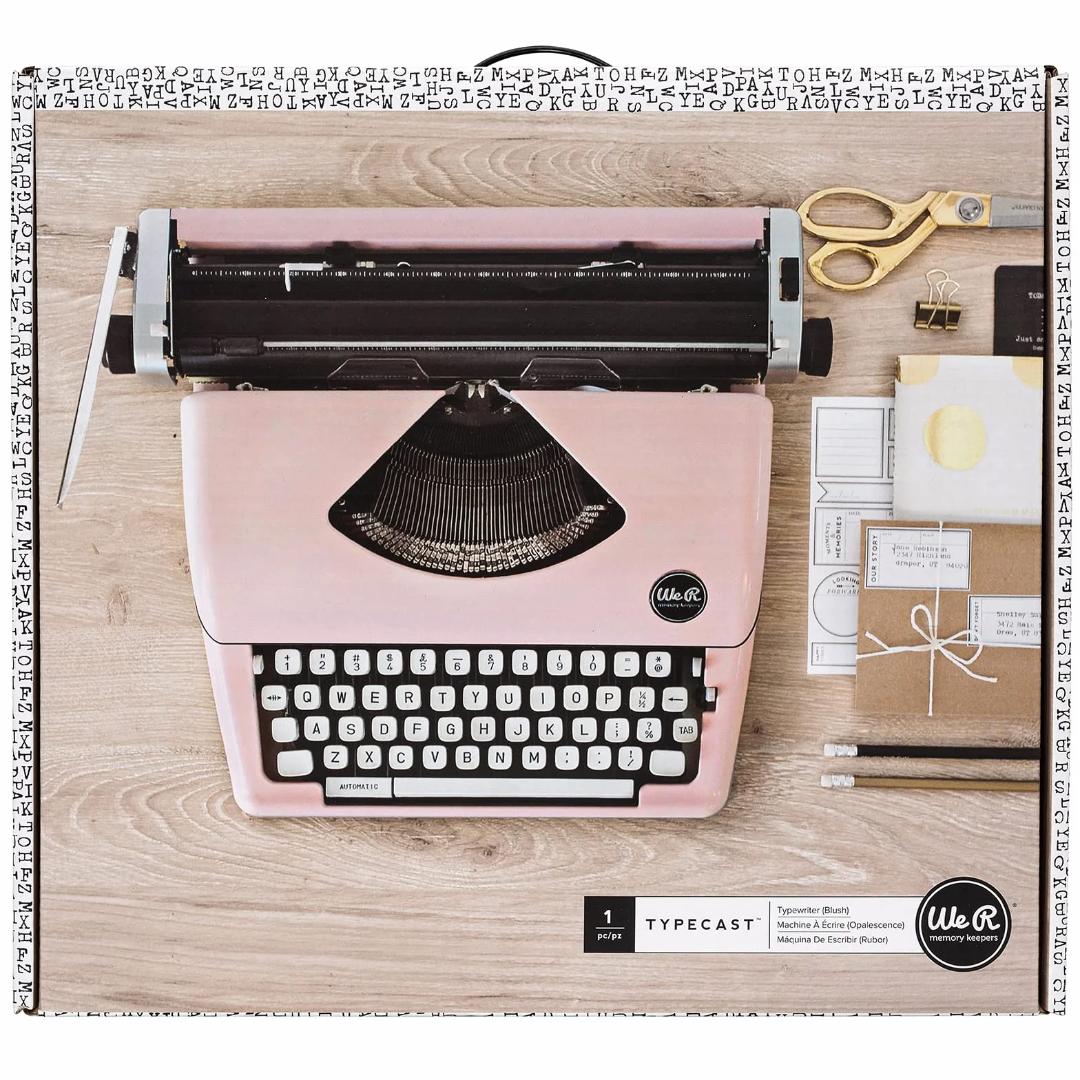 We R Memory Keepers Macchina da scrivere Typecast Macchina da scrivere Rosa
