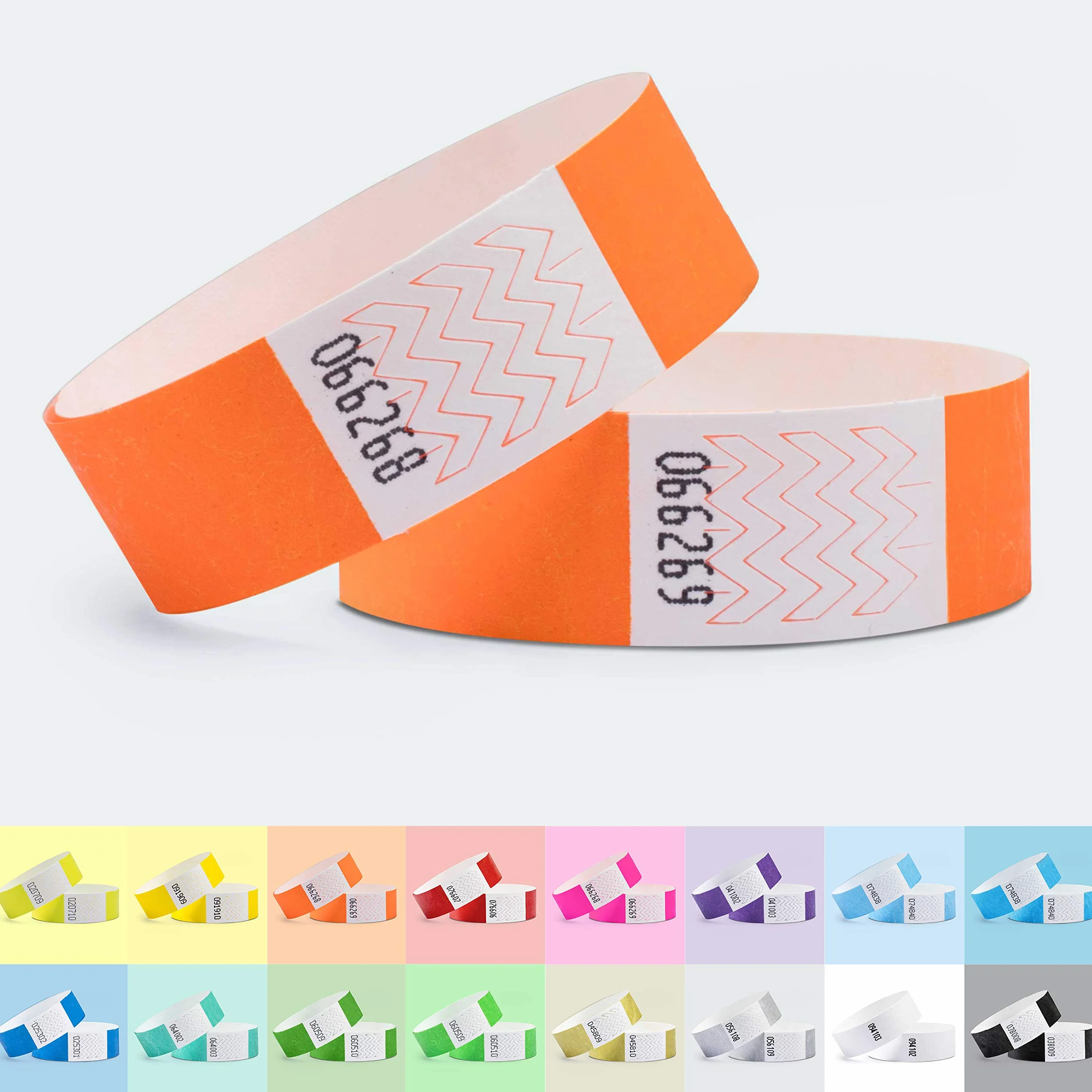 Braccialetti di identificazione 19 x 254 mm, Confezione da 100, Aracione Neon