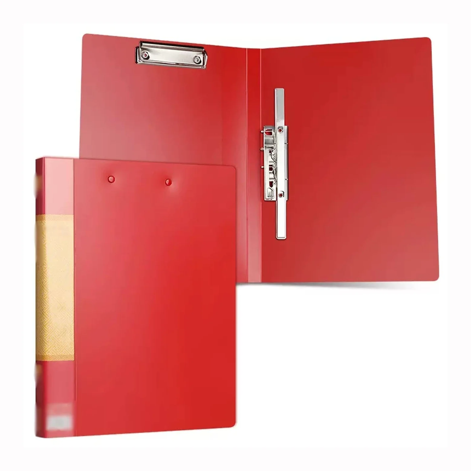 Portablocco Portablocco rosso formato A4 e lettera Robusta cartella a doppia clip Organizzatore di file for contratti Rapporto Presentazione Raccoglitore Forniture for ufficio Cancelleria Clipboard Po