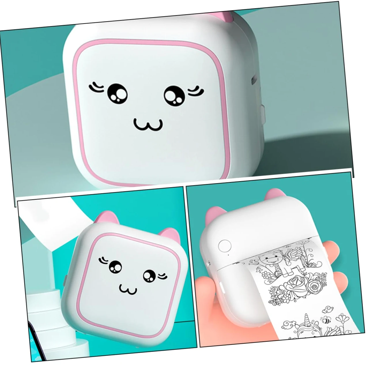 DOITOOL Stampante Etichette Portatile Mini Termica Tascabile Wireless Senza Inchiostro Per Foto Etichette Domande Sbagliate Adesivi Messaggi Elenchi Registri
