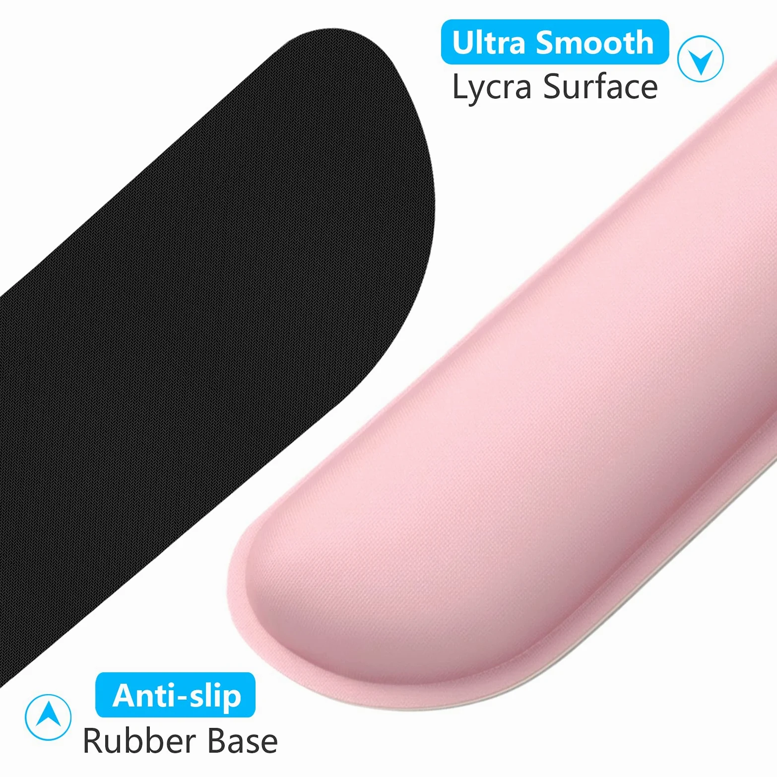 Dapesuom Ingrandisci il poggiapolsi per tastiera, simpatico cuscino da polso in memory foam per computer, tappetino da scrivania per computer, sollievo dal dolore, poggia mouse ergonomico con base