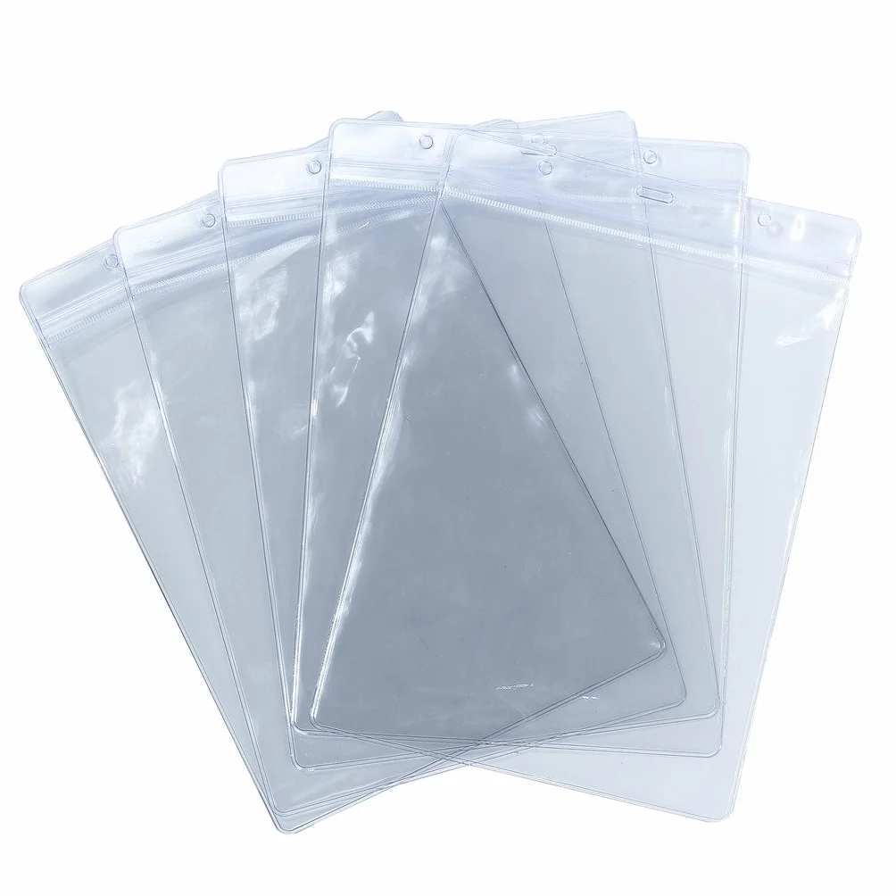 Ckb Ltd 10 bustine verticali per badge in plastica formato A5 25 cm x 17 cm